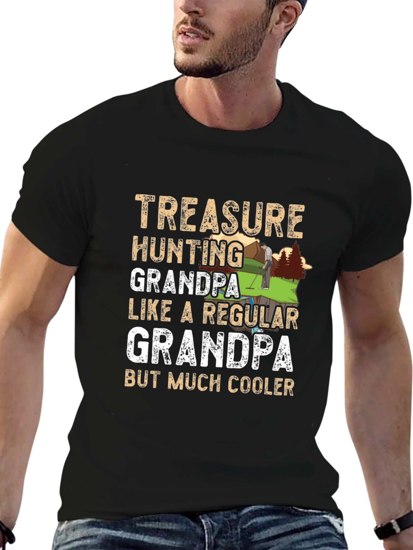 Treasure Hunting Grandpa T-Shirt