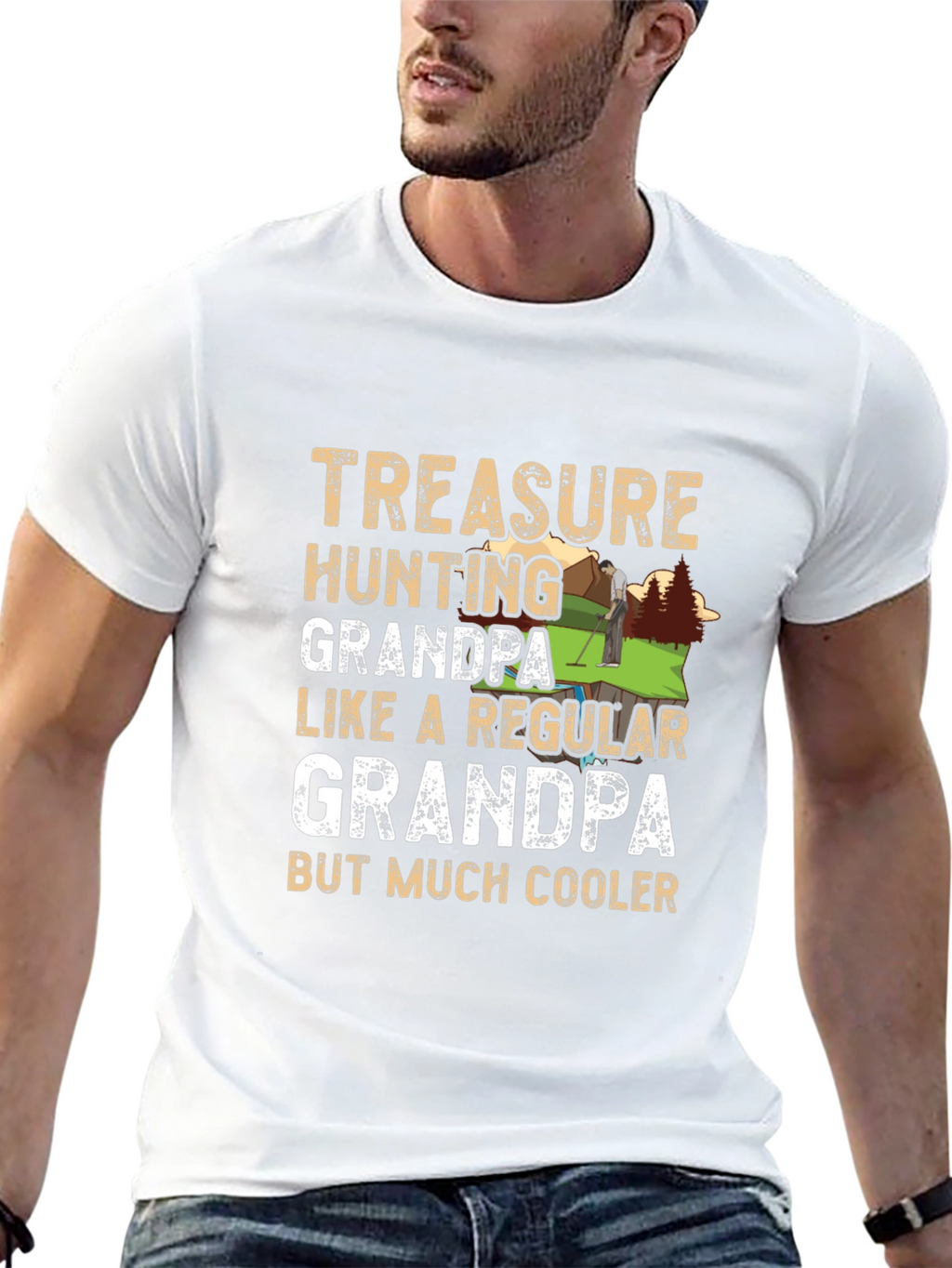 Treasure Hunting Grandpa T-Shirt