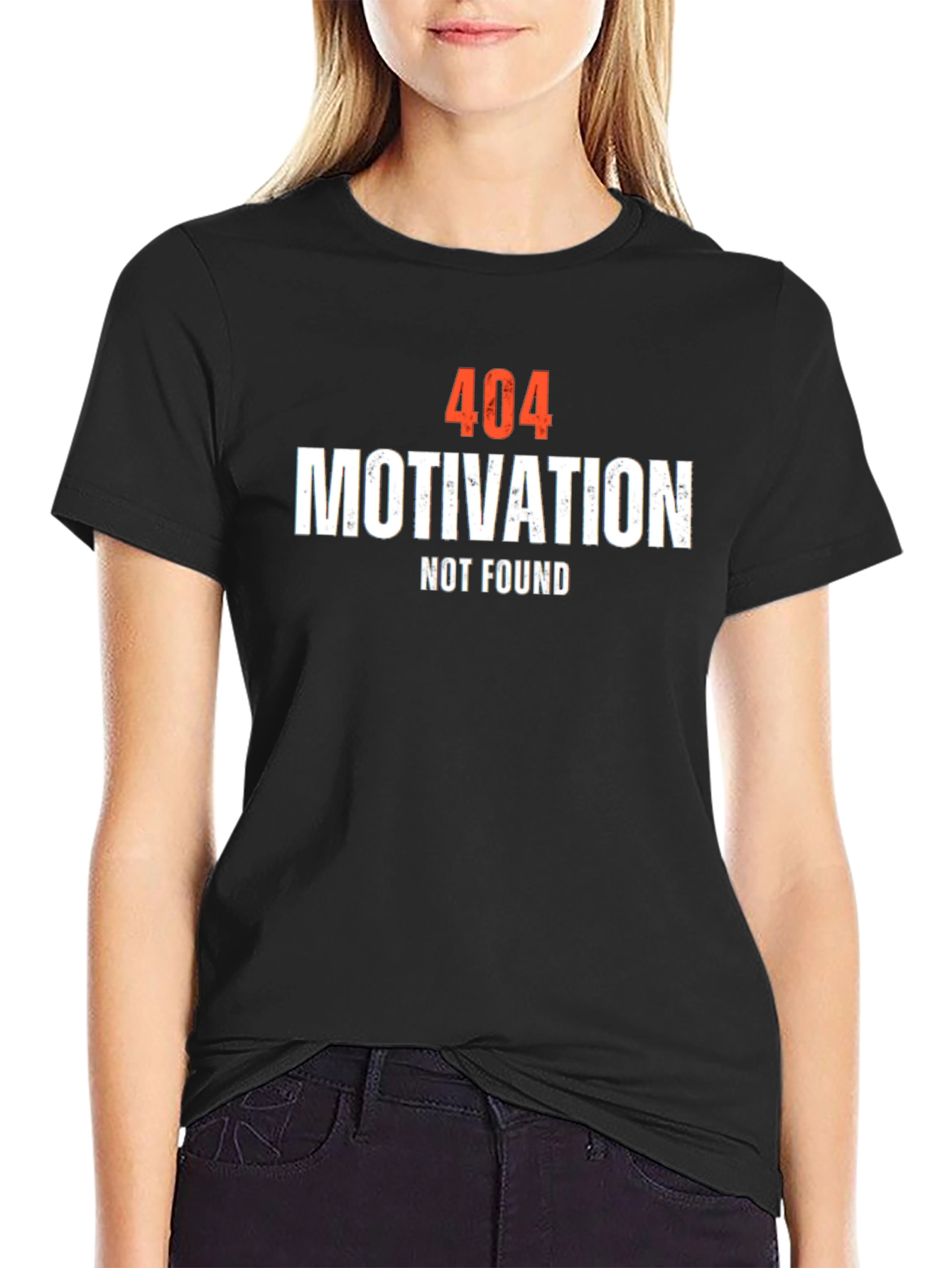 404 Motivation Not Found Graphic T-Shirt