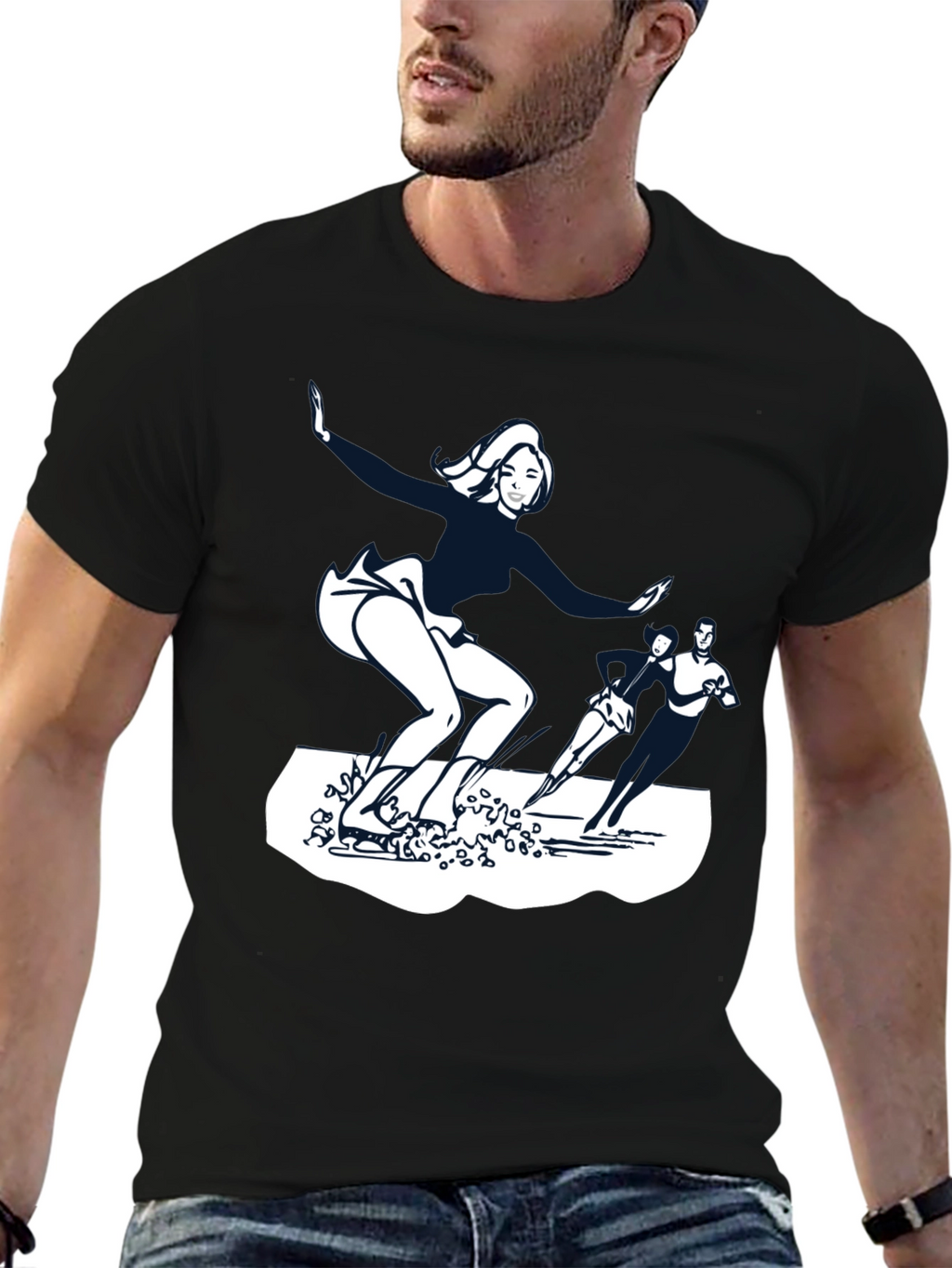 Skating Tee: Cool Graphic Print
