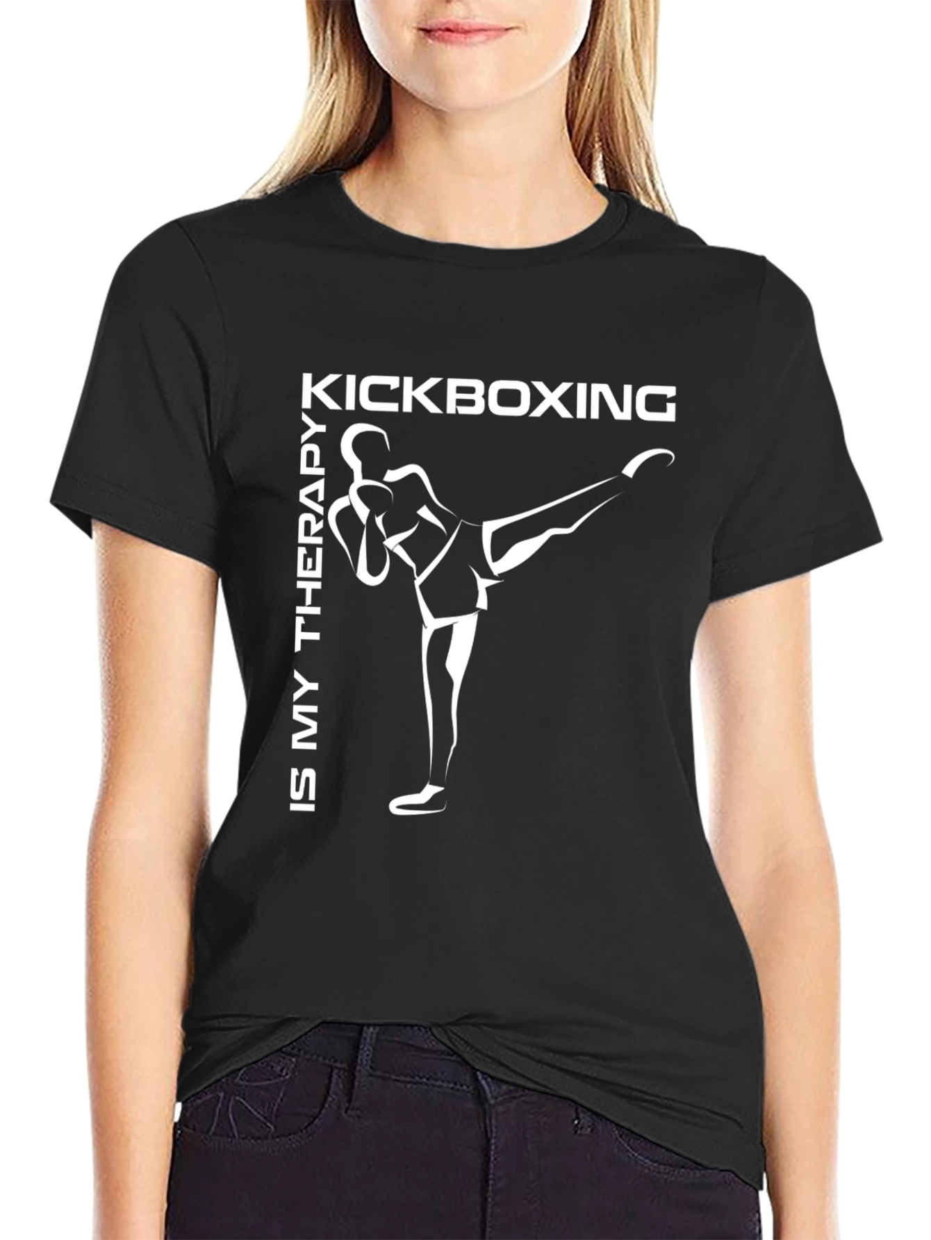Kickboxing Therapy Black T-Shirt