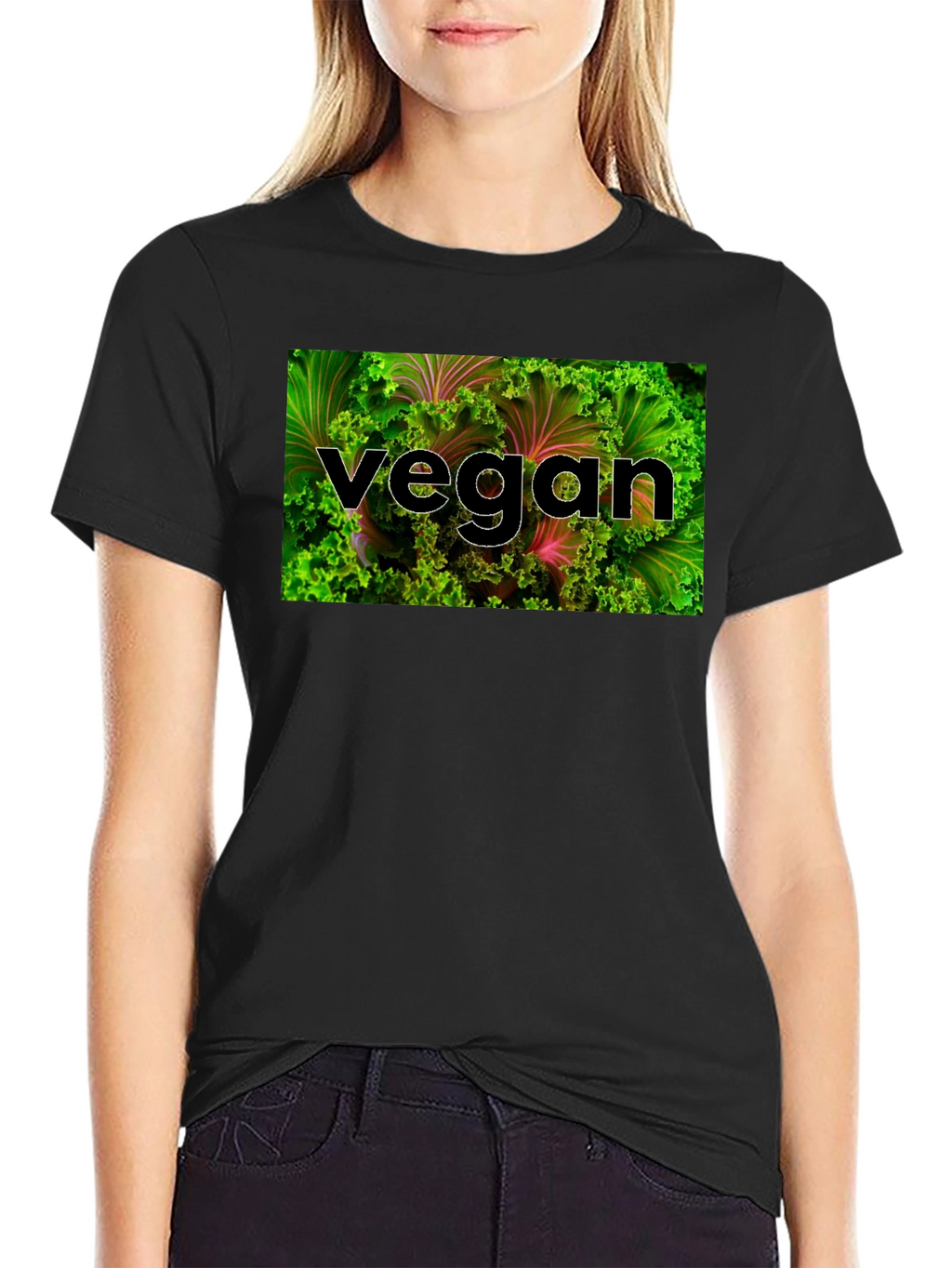 Vegan Lettuce Graphic T-Shirt - Organic & Stylish