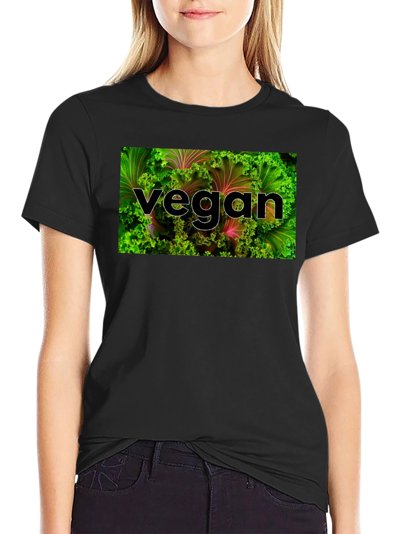 Vegan Lettuce Graphic T-Shirt - Organic & Stylish