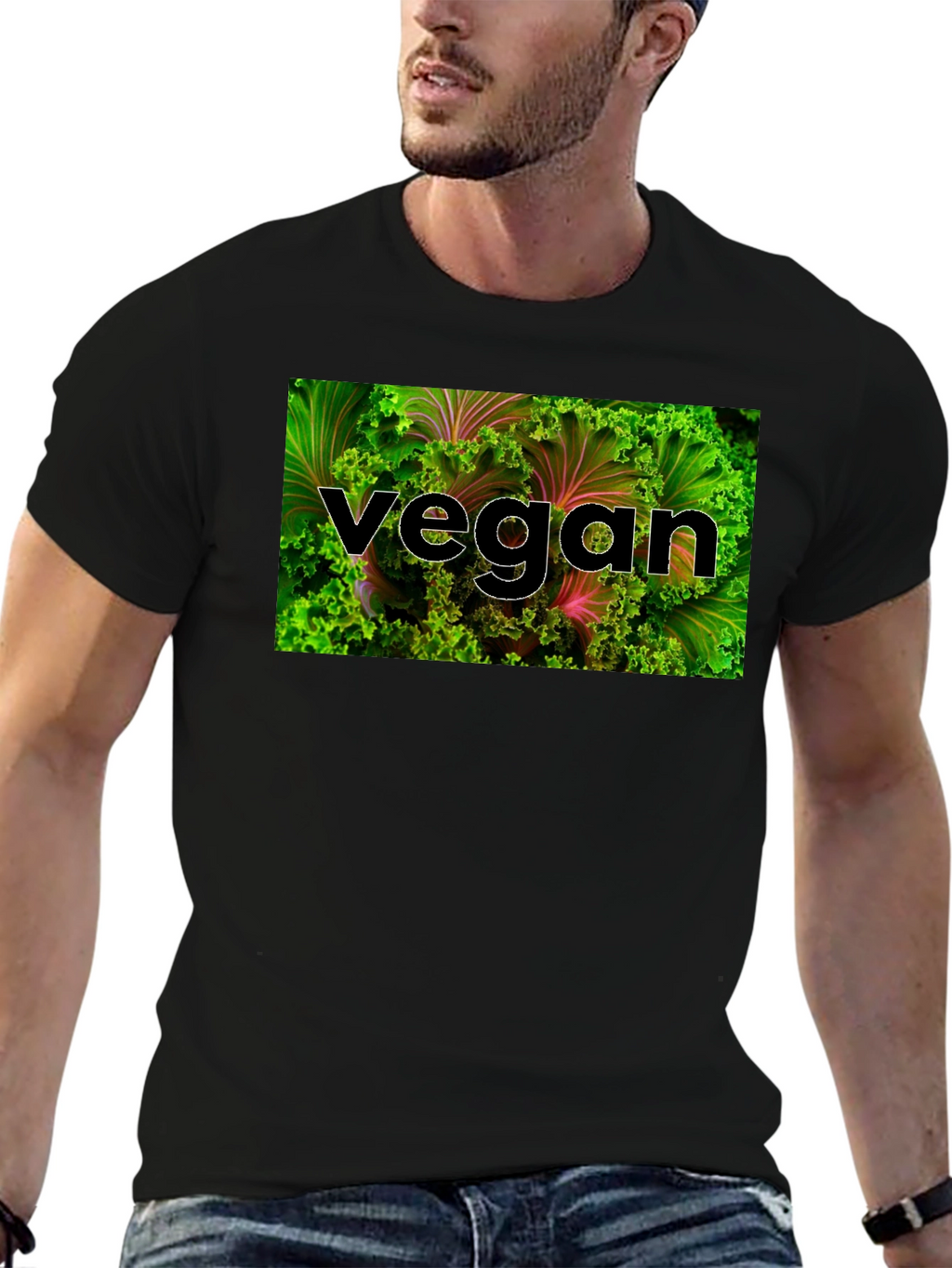 Vegan Lettuce Graphic T-Shirt - Organic & Stylish