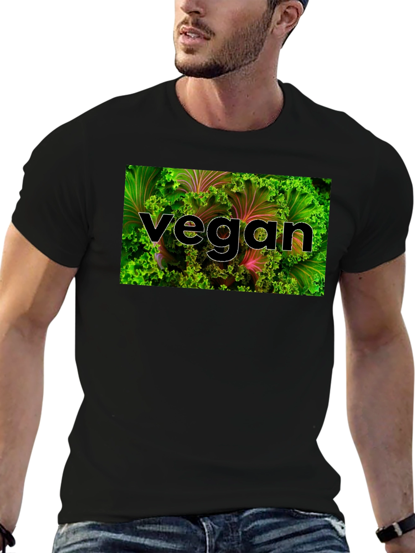 Vegan Lettuce Graphic T-Shirt - Organic & Stylish