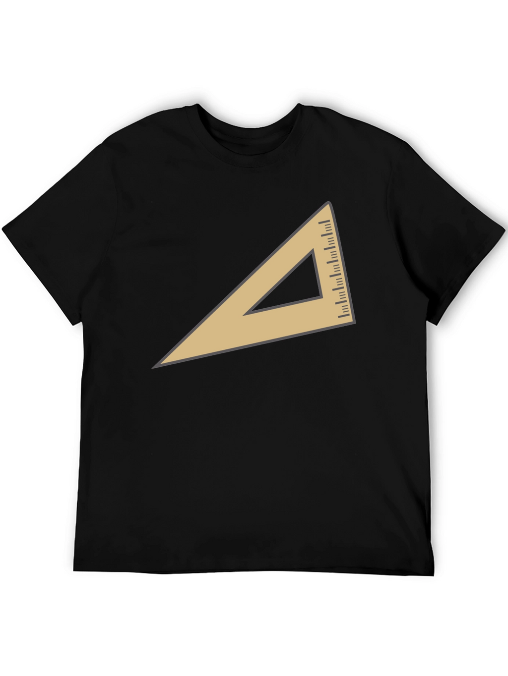 Geometric Triangle Graphic T-Shirt - Modern Casual Tee