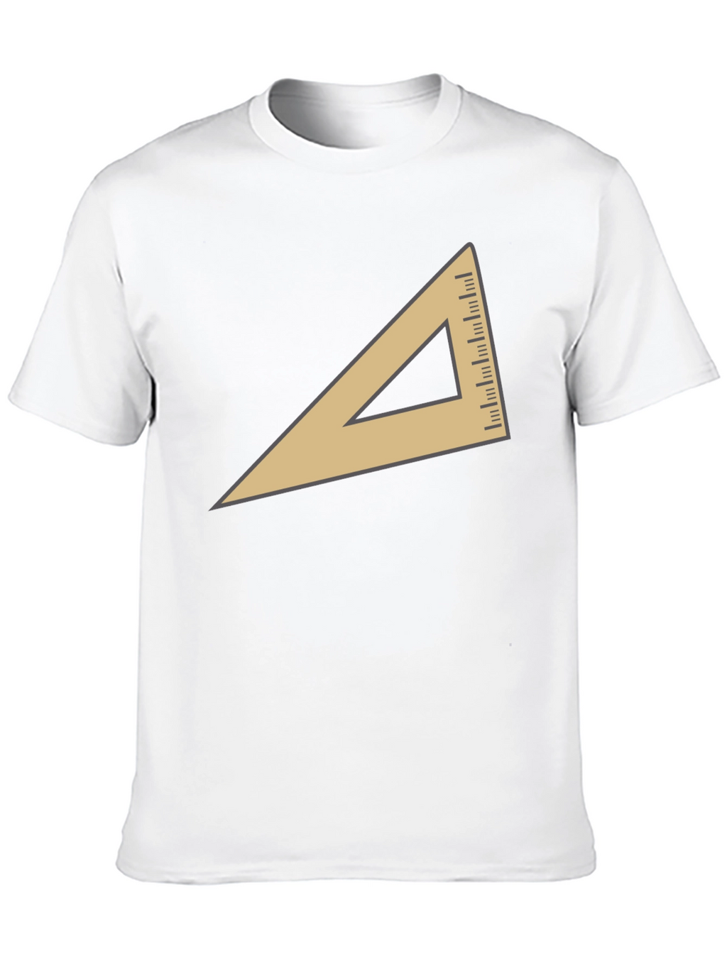 Geometric Triangle Graphic T-Shirt - Modern Casual Tee