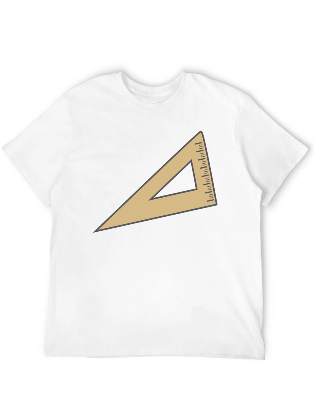 Geometric Triangle Graphic T-Shirt - Modern Casual Tee