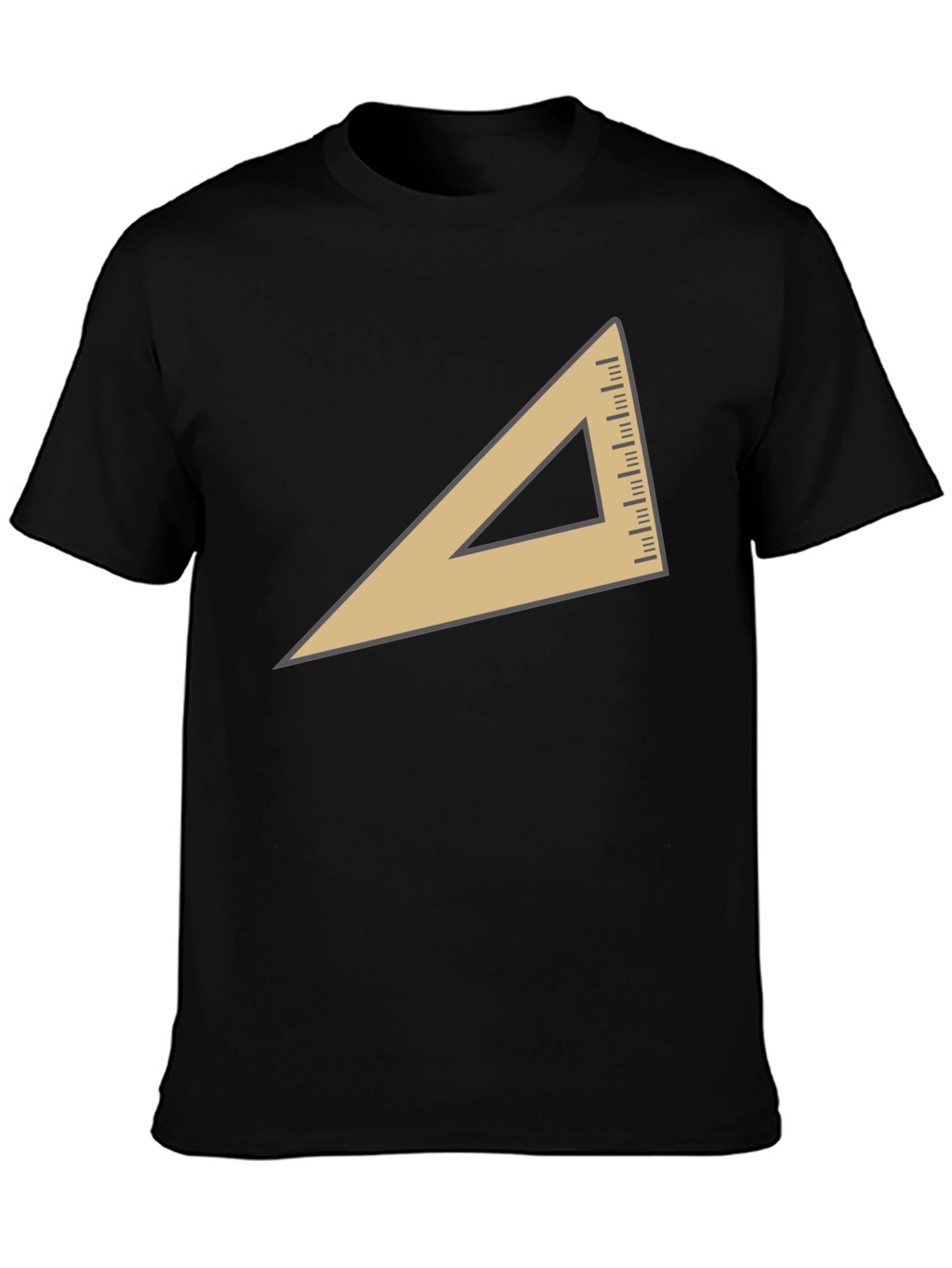 Geometric Triangle Graphic T-Shirt - Modern Casual Tee