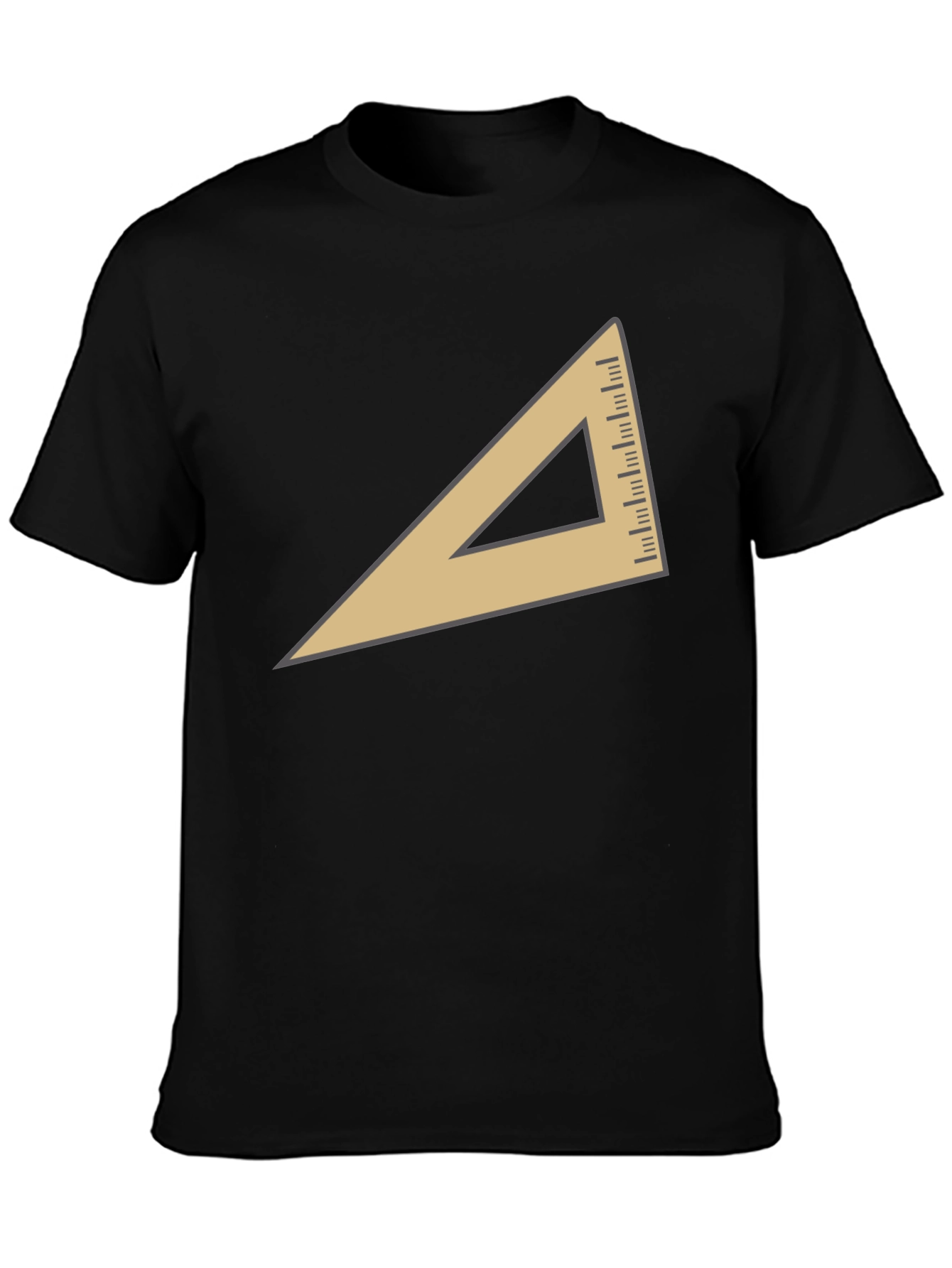 Geometric Triangle Graphic T-Shirt - Modern Casual Tee