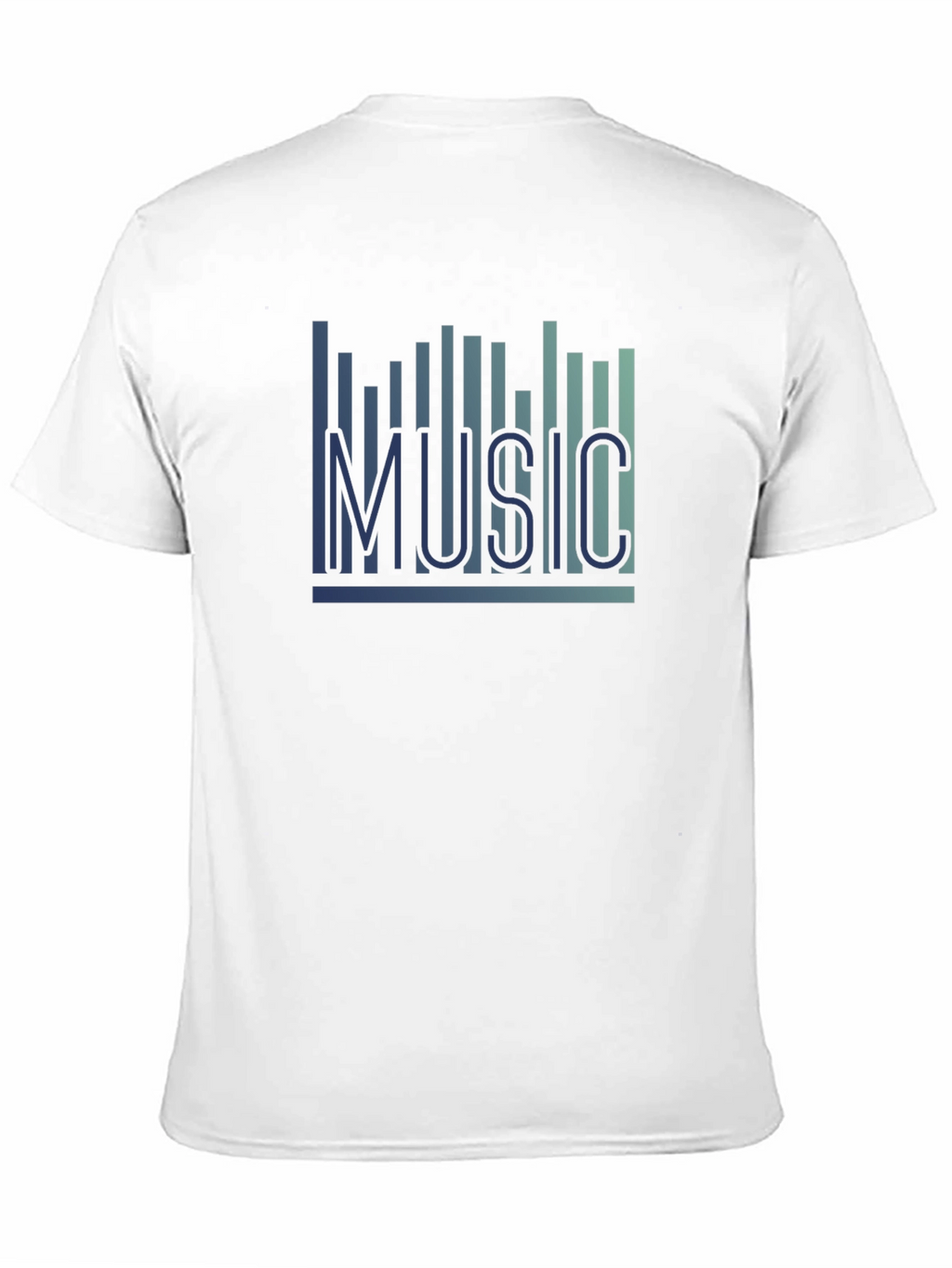 Music Graphic T-Shirt - Black Casual Tee