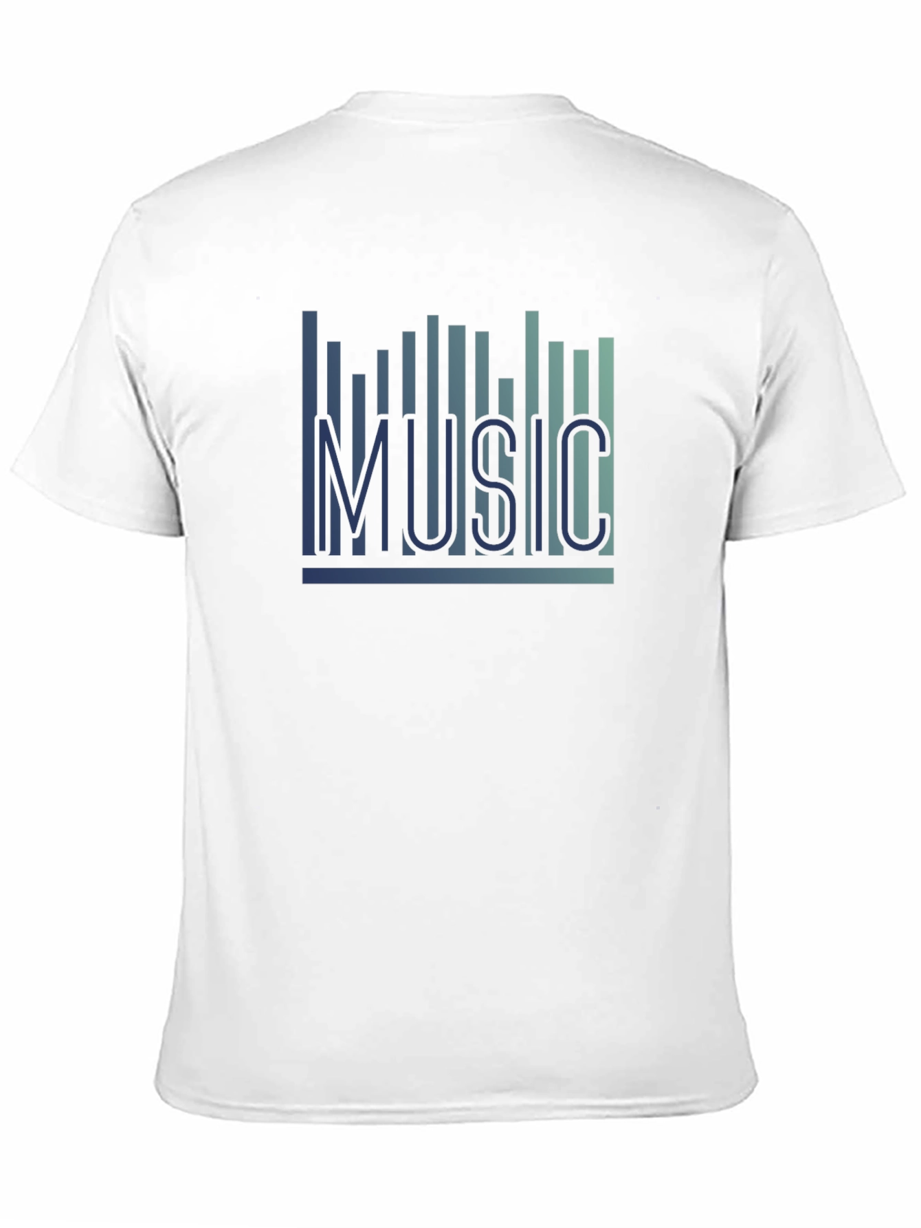 Music Graphic T-Shirt - Black Casual Tee