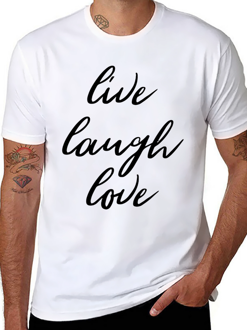 Live Laugh Love Black T-Shirt