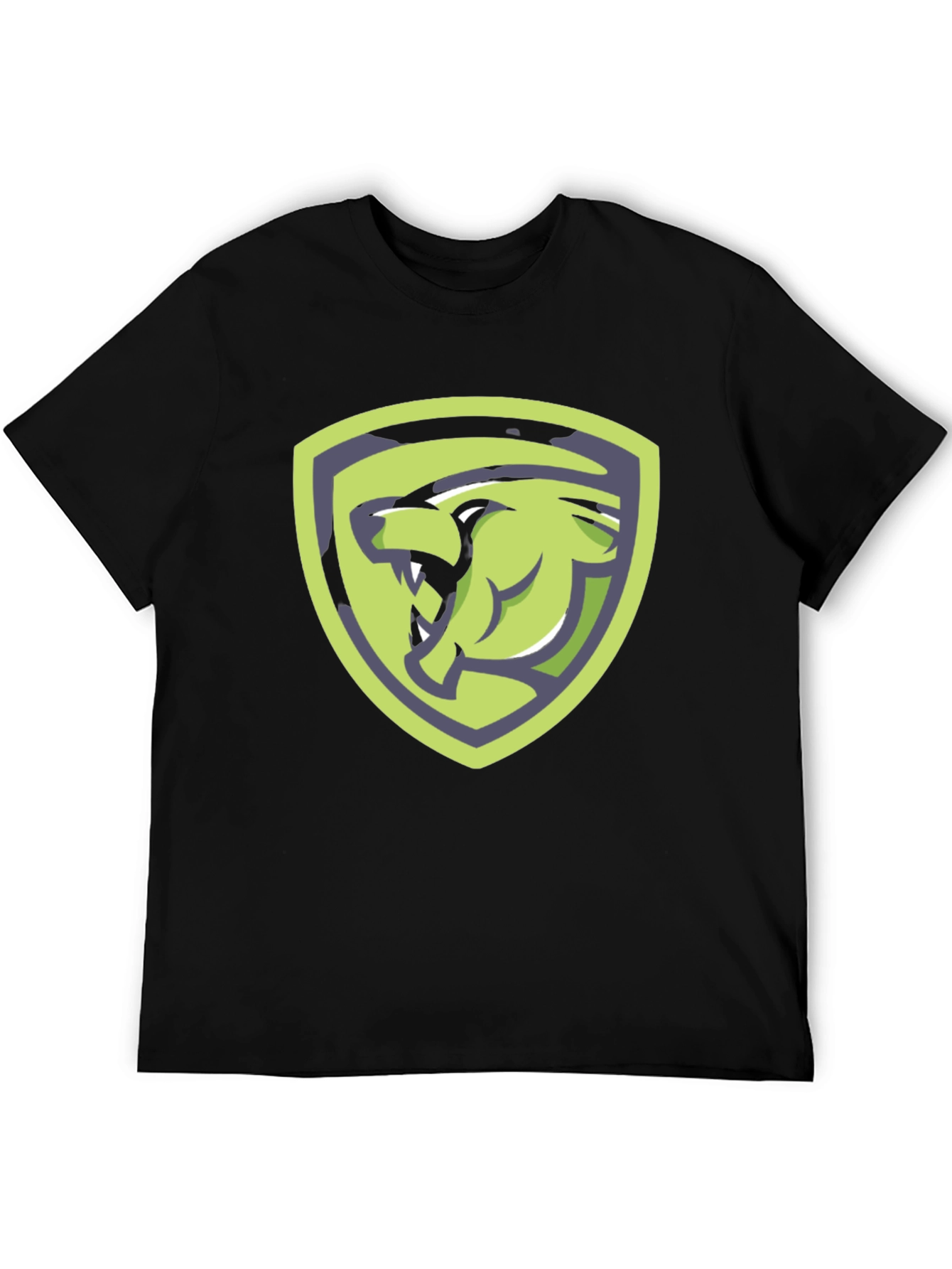 Bear Shield Graphic T-Shirt - Black Cotton Tee