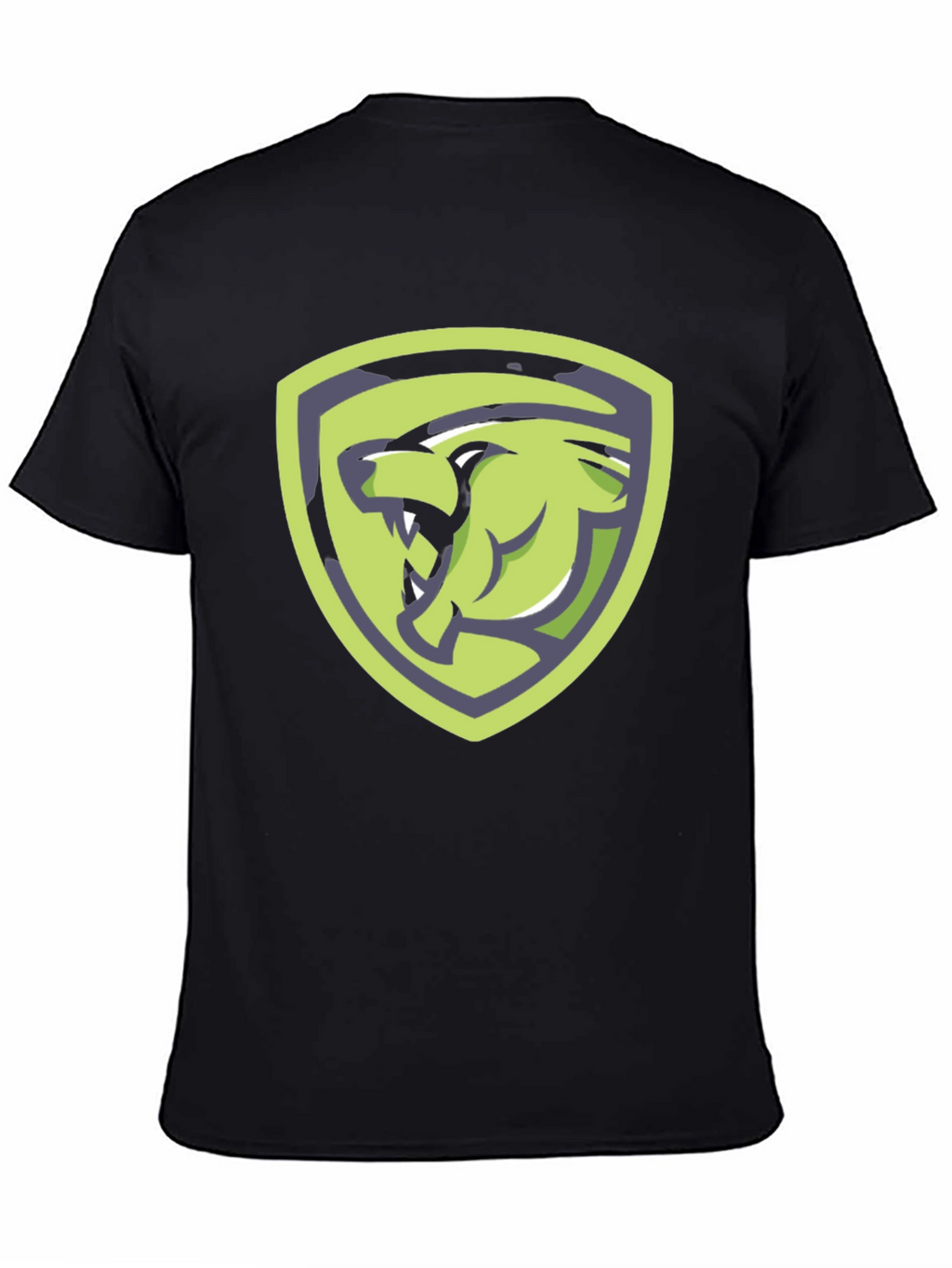 Bear Shield Graphic T-Shirt - Black Cotton Tee