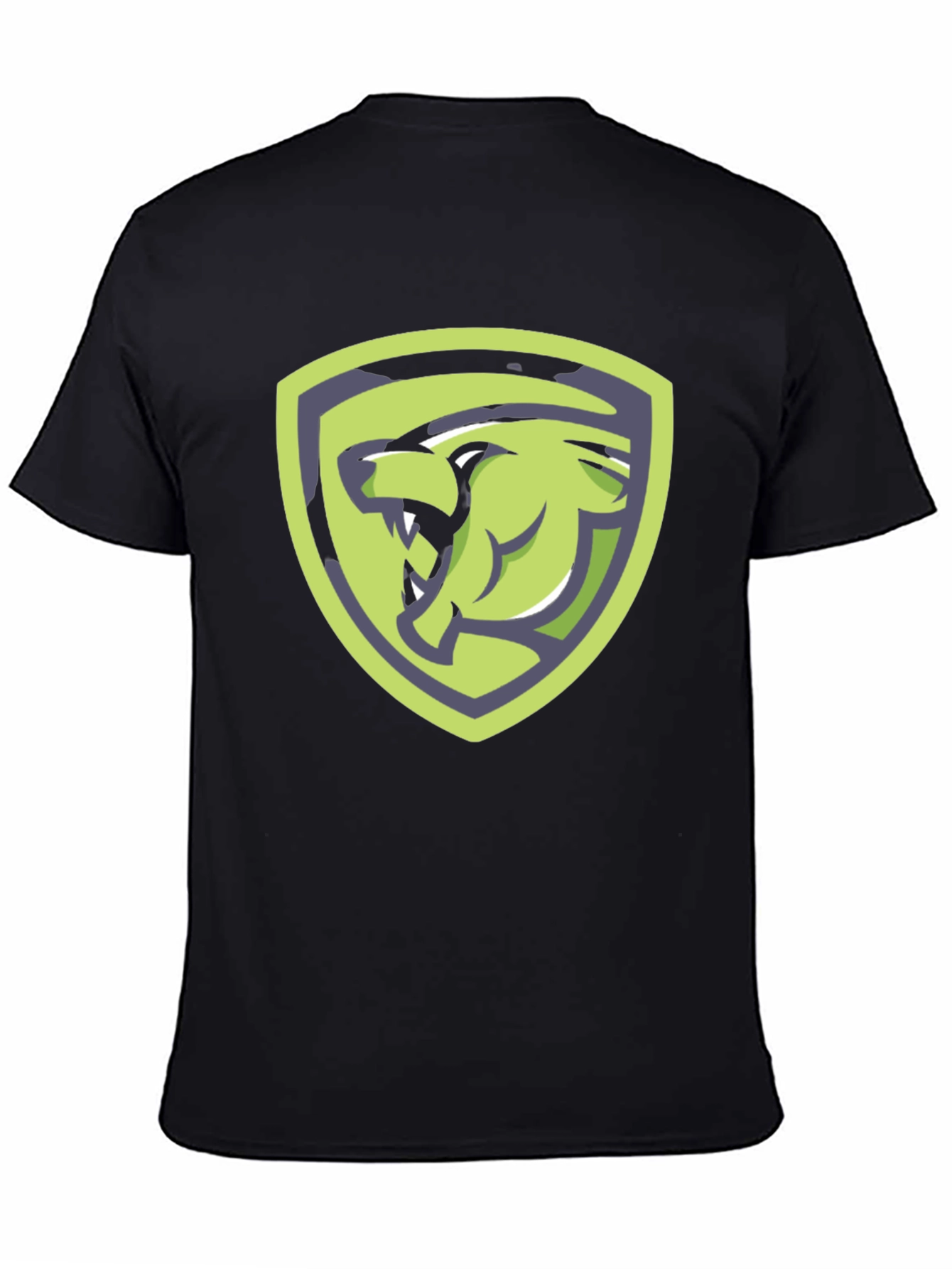 Bear Shield Graphic T-Shirt - Black Cotton Tee