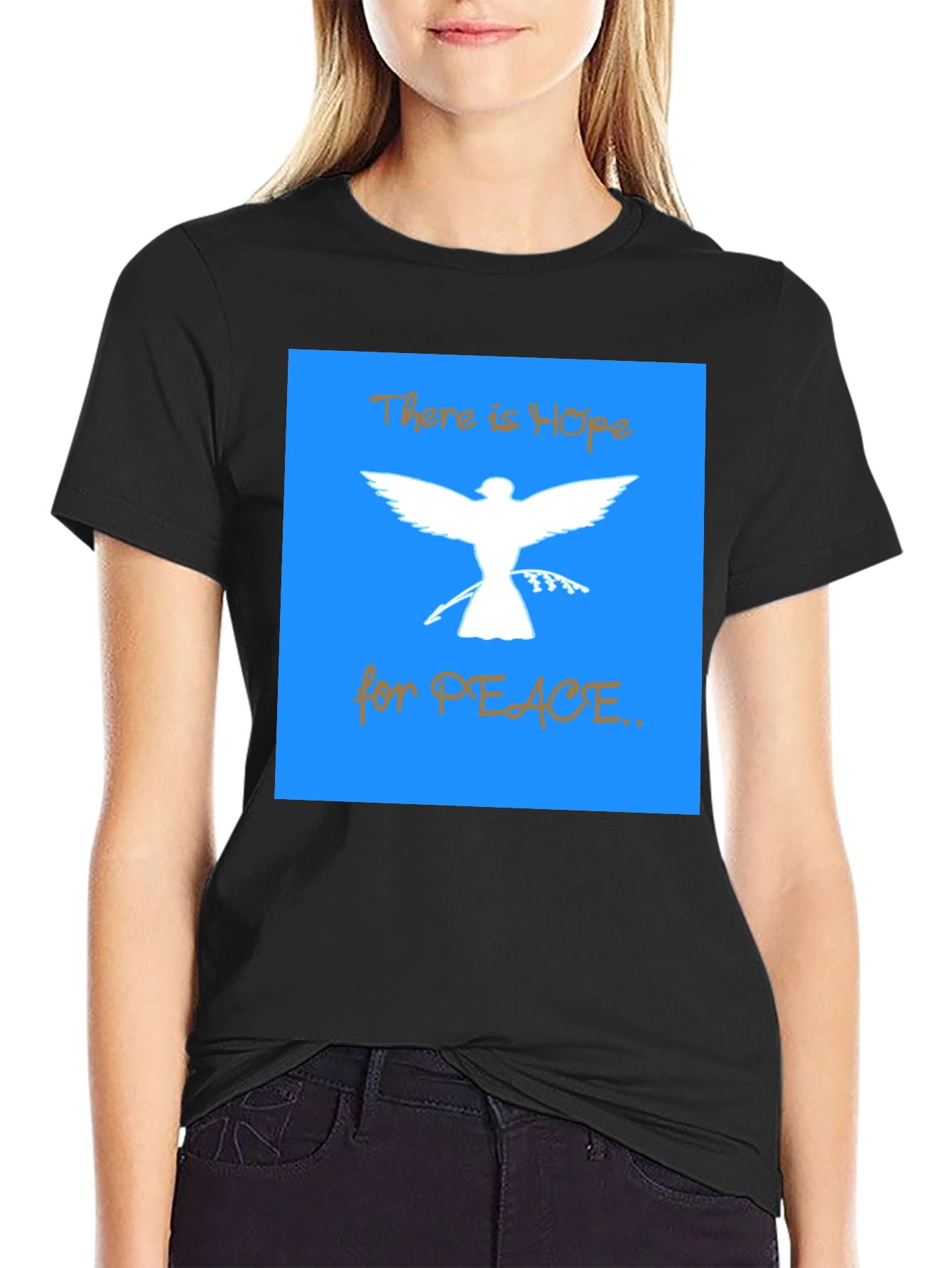 Peace Dove Graphic T-Shirt - Hope for Peace Design