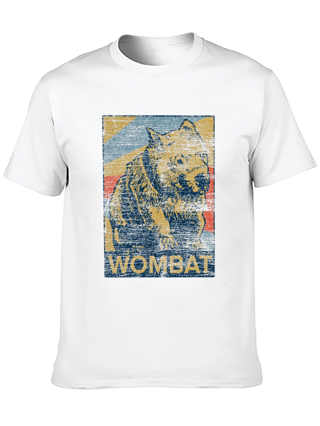 Retro Wombat Graphic T-Shirt - Unisex Black Tee