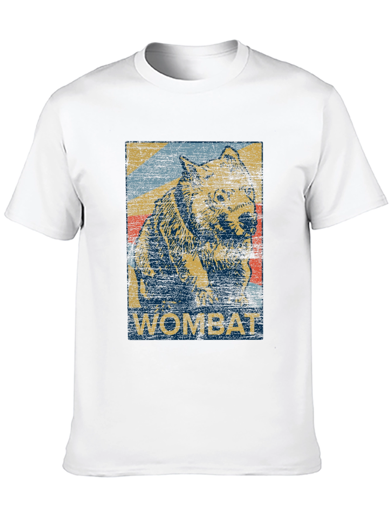Retro Wombat Graphic T-Shirt - Unisex Black Tee