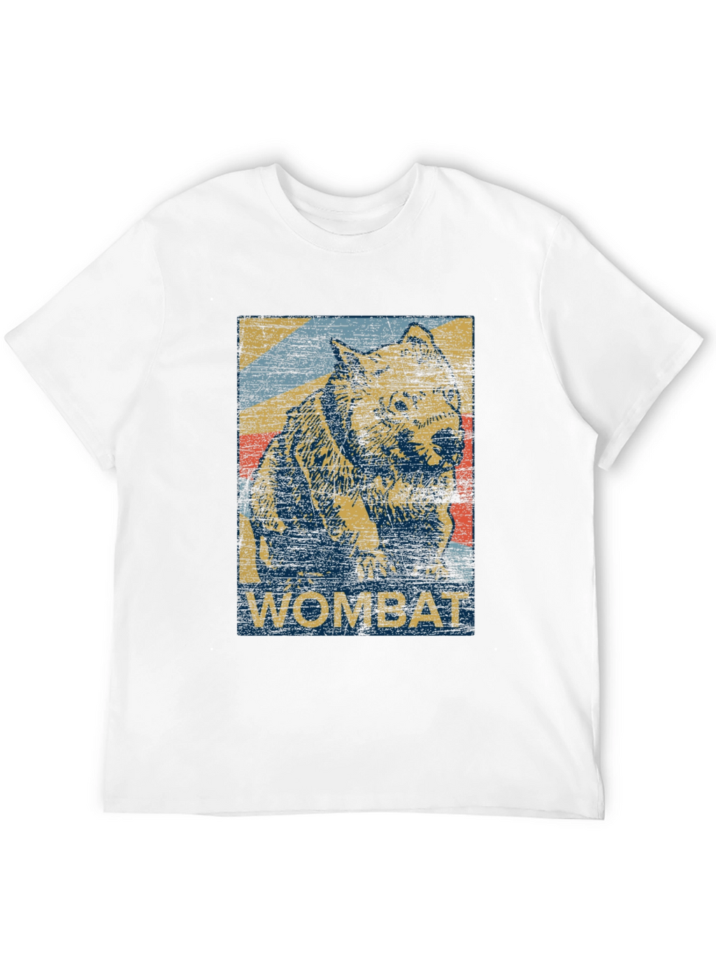 Retro Wombat Graphic T-Shirt - Unisex Black Tee