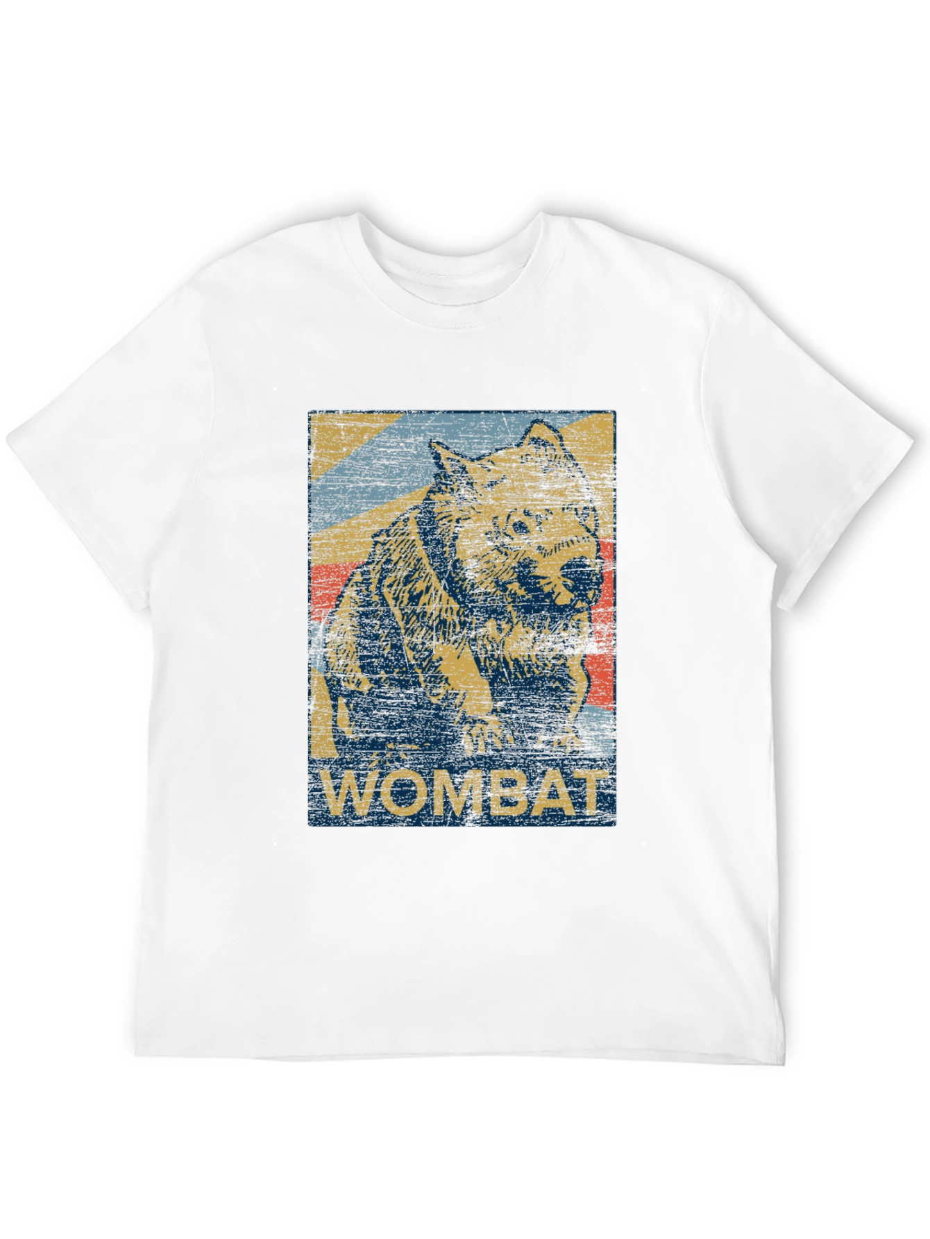 Retro Wombat Graphic T-Shirt - Unisex Black Tee