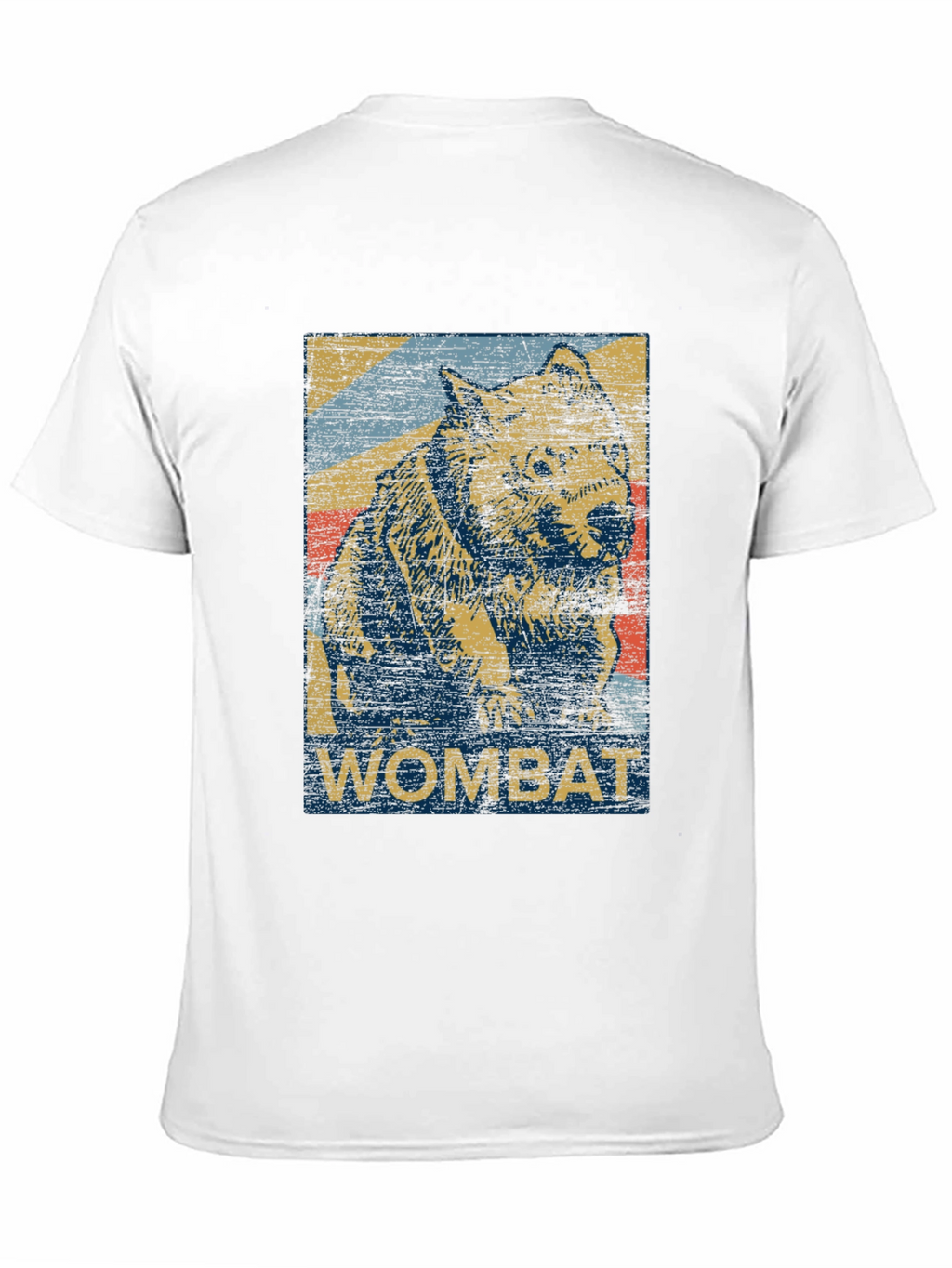 Retro Wombat Graphic T-Shirt - Unisex Black Tee