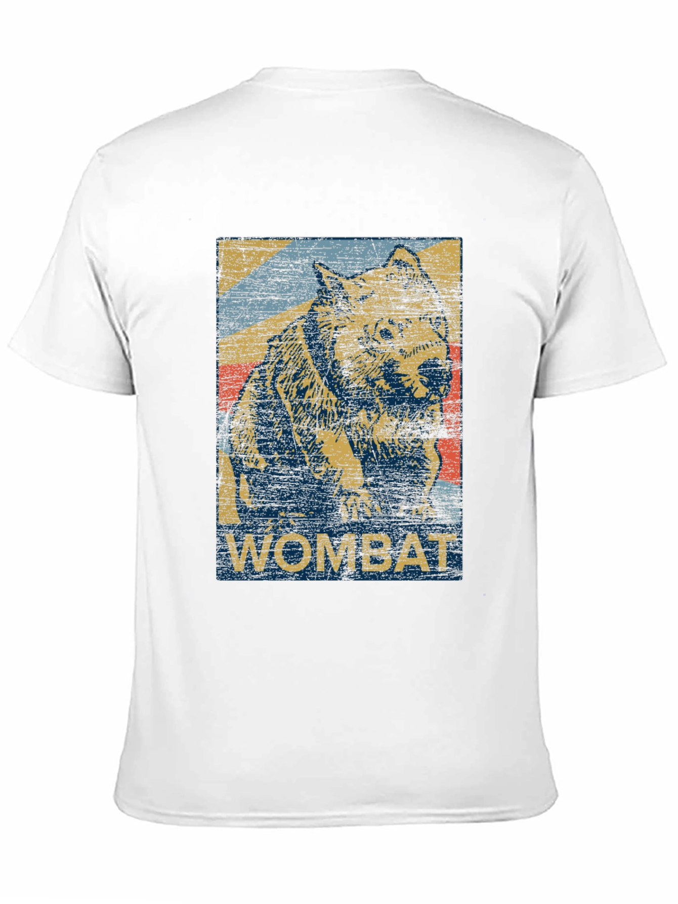 Retro Wombat Graphic T-Shirt - Unisex Black Tee
