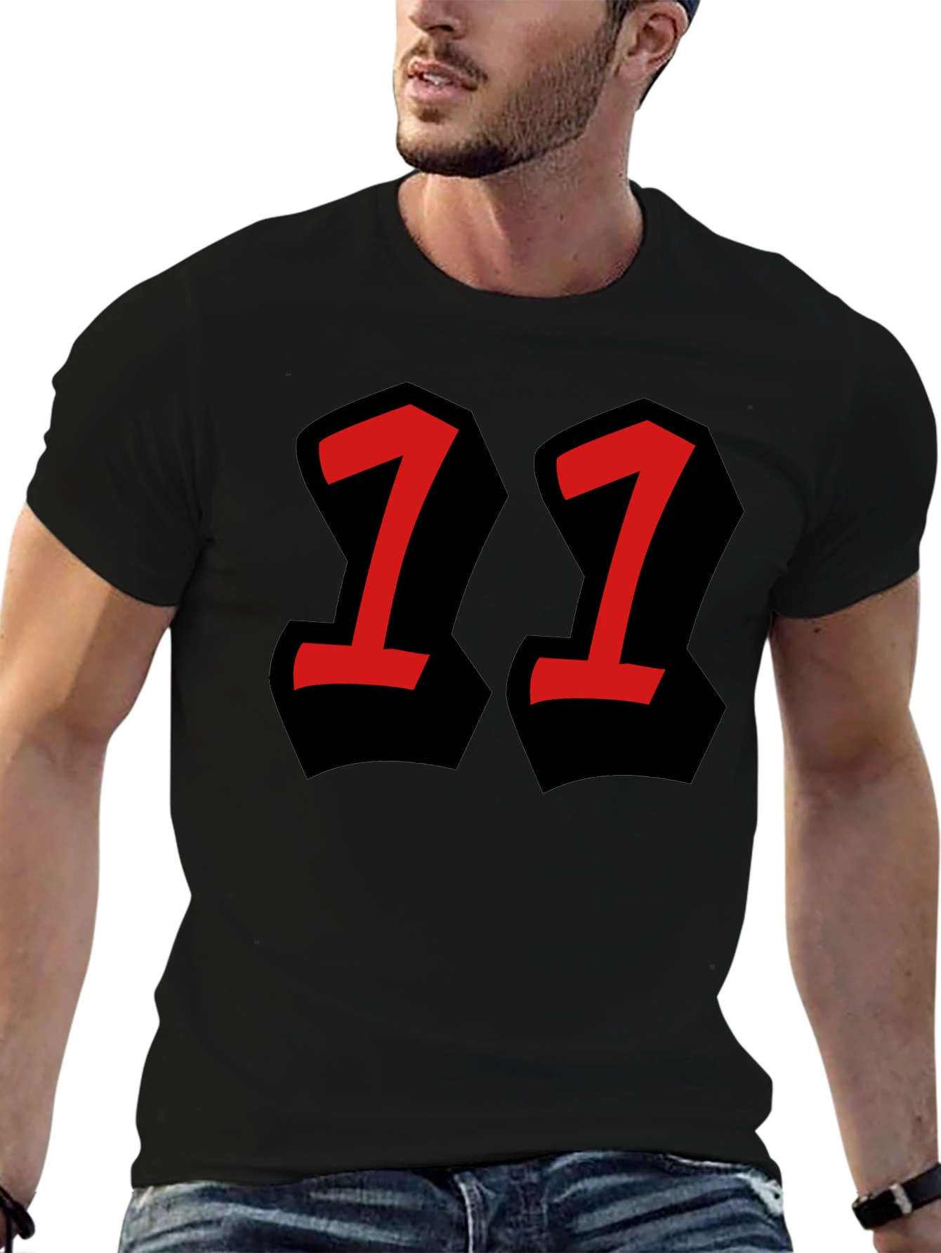 Bold 11 Graphic Tee - Black T-Shirt