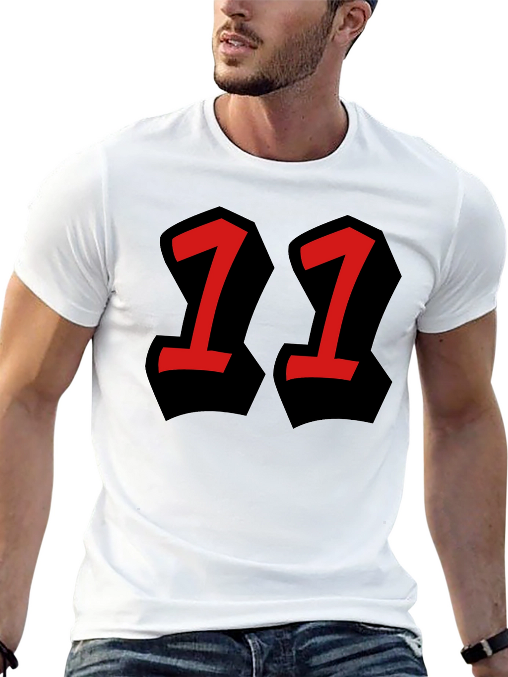 Bold 11 Graphic Tee - Black T-Shirt