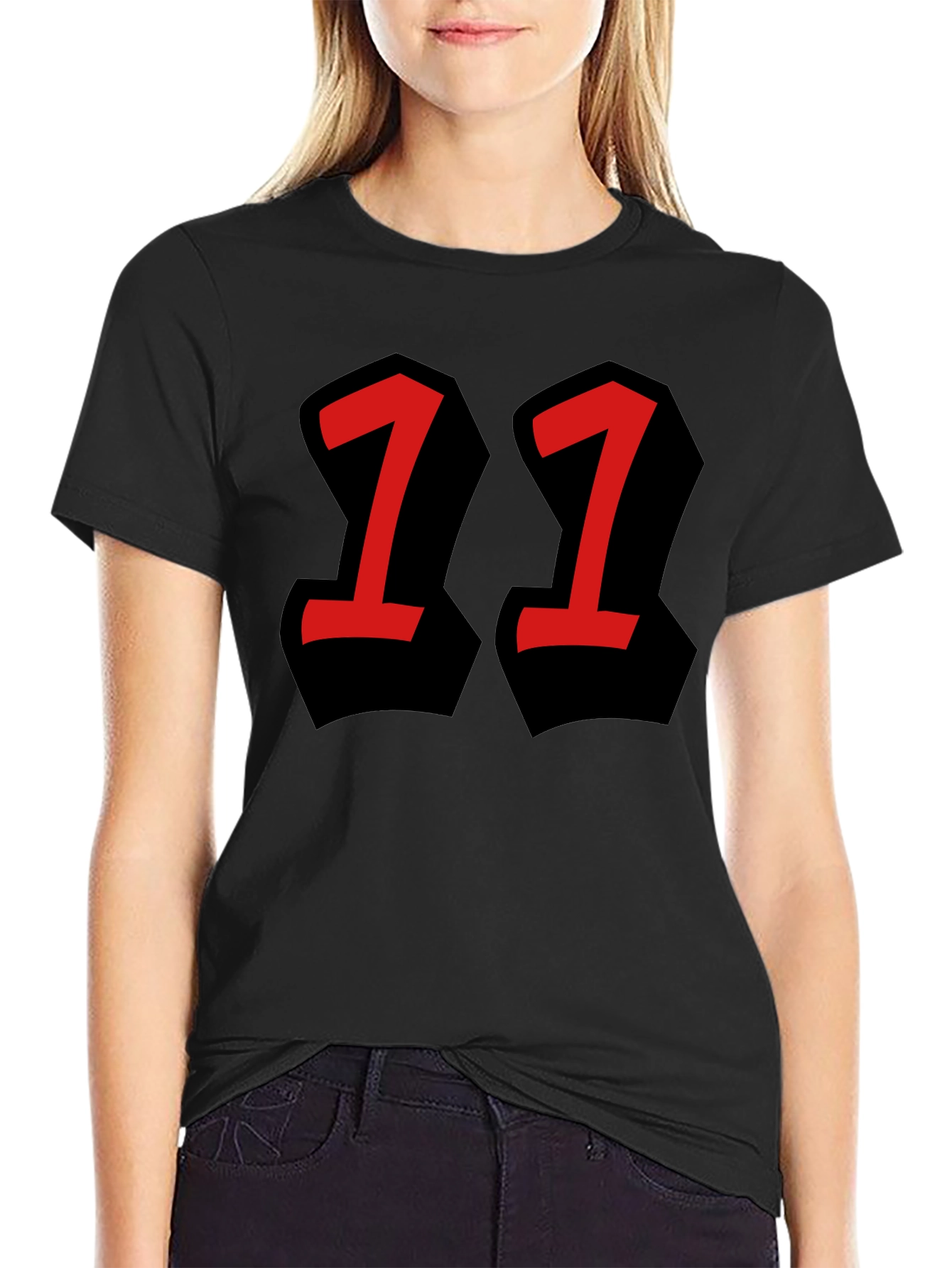 Bold 11 Graphic Tee - Black T-Shirt