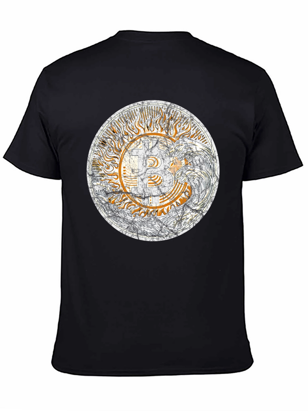Bitcoin Sun Graphic Tee - Trendy Crypto Shirt