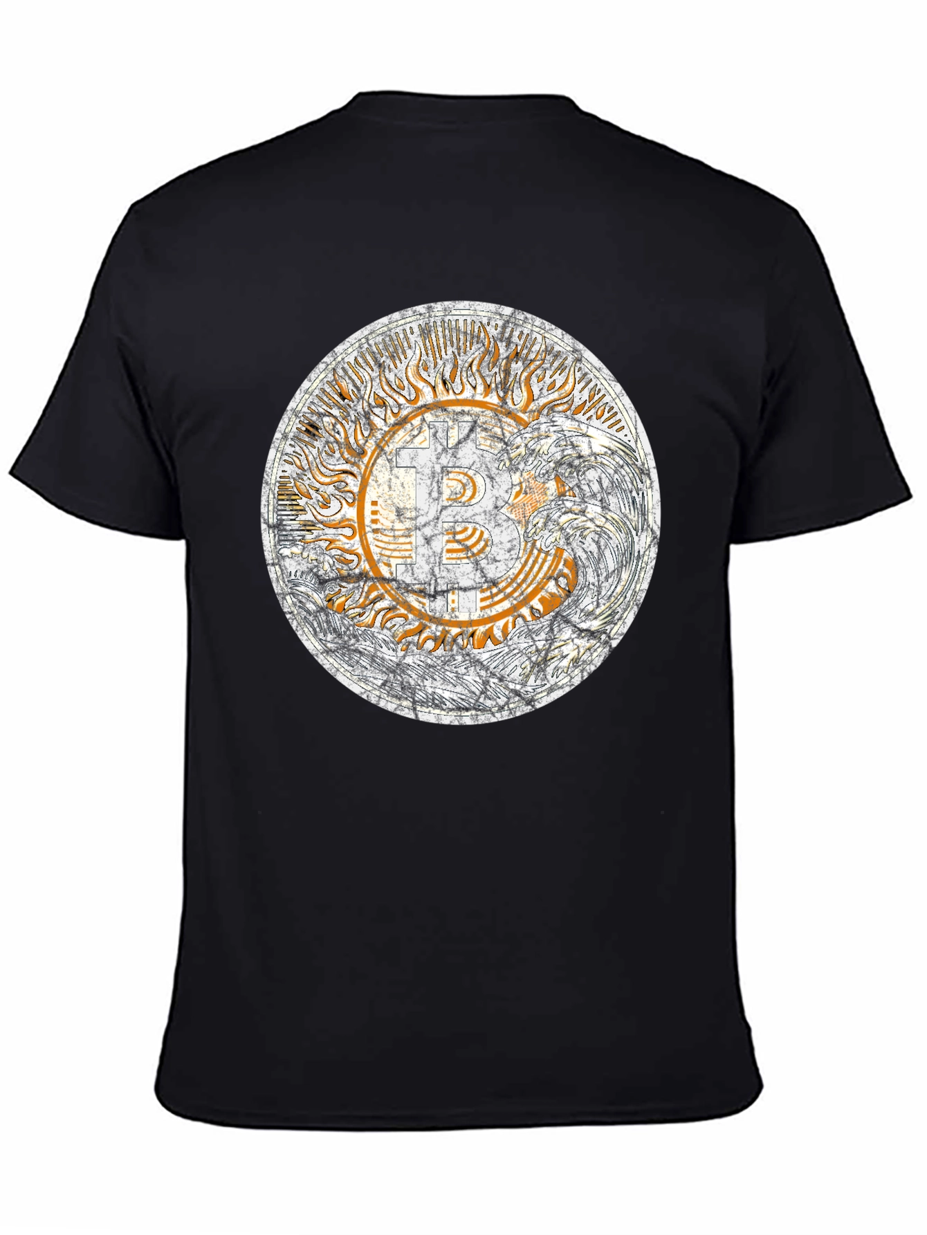 Bitcoin Sun Graphic Tee - Trendy Crypto Shirt