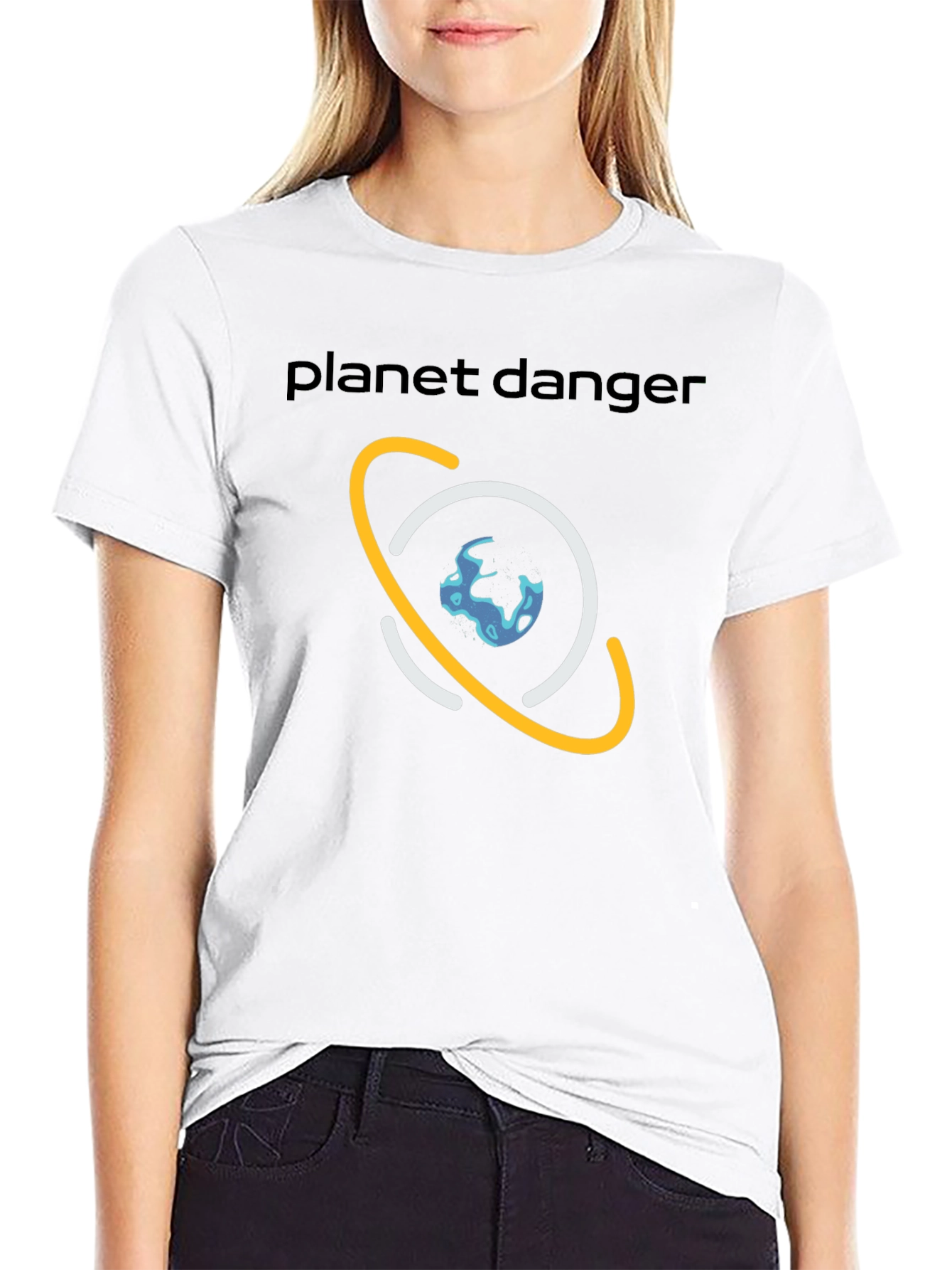 Planet Danger Graphic Tee - Black Cotton Shirt
