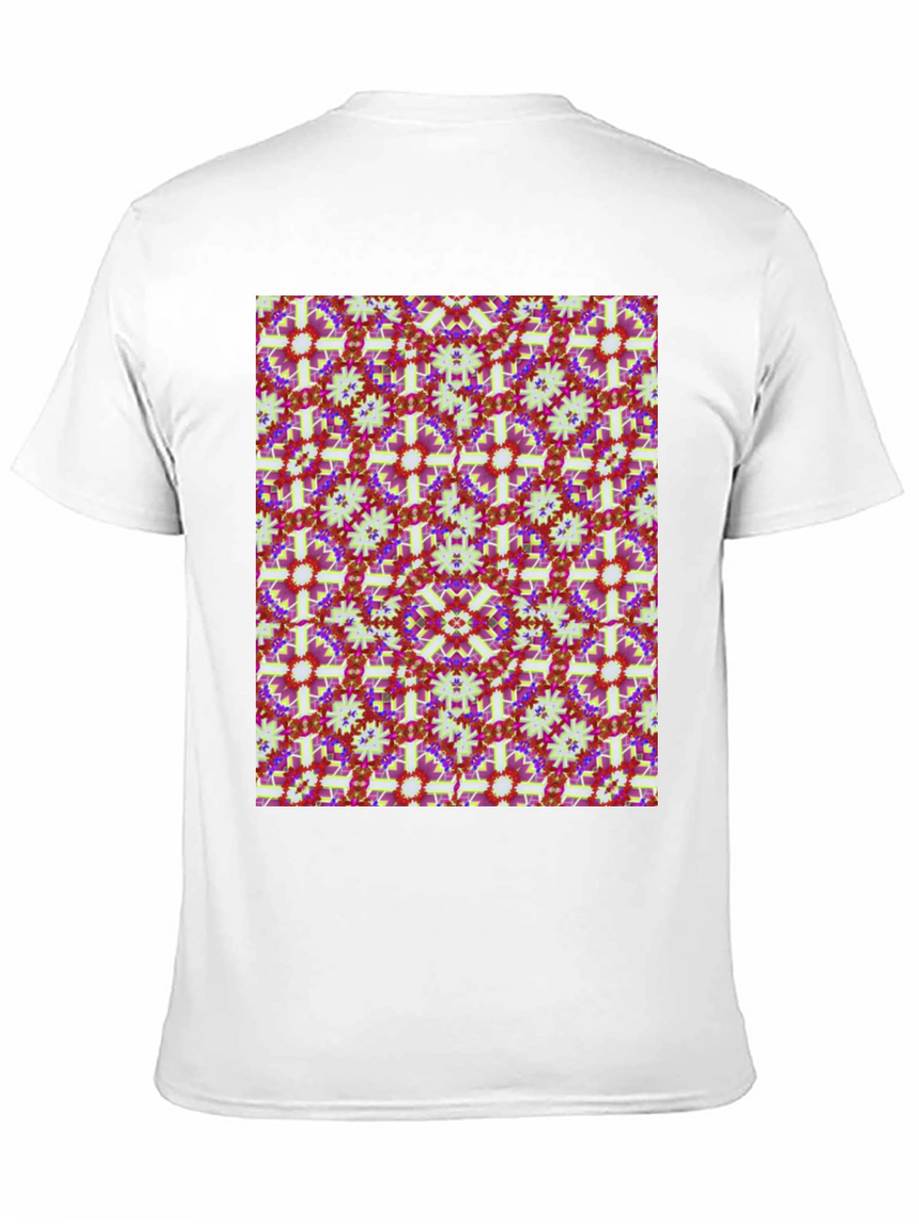 Patterned Mens Black T-Shirt