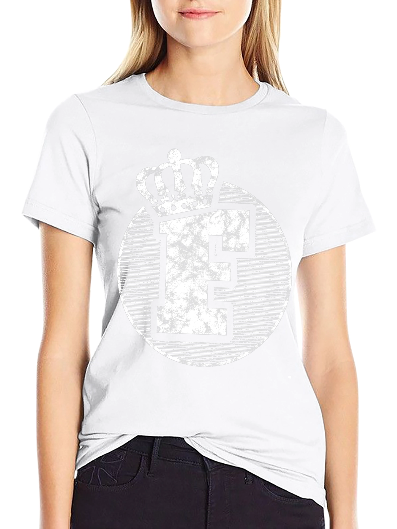 King Letter F Crown Graphic Tee