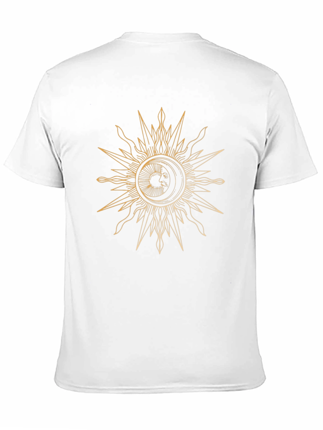 Sun and Moon Graphic Black T-Shirt