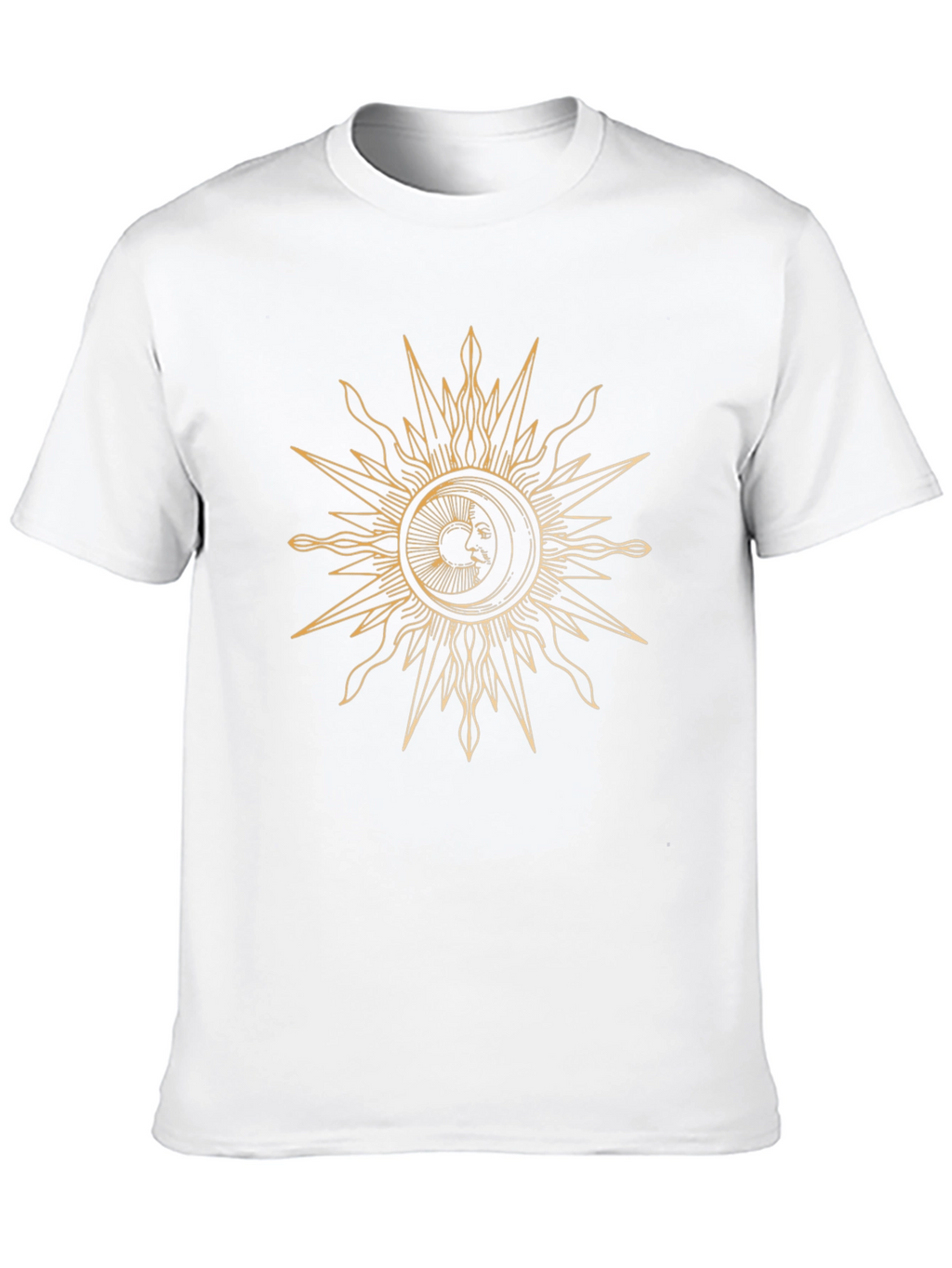 Sun and Moon Graphic Black T-Shirt