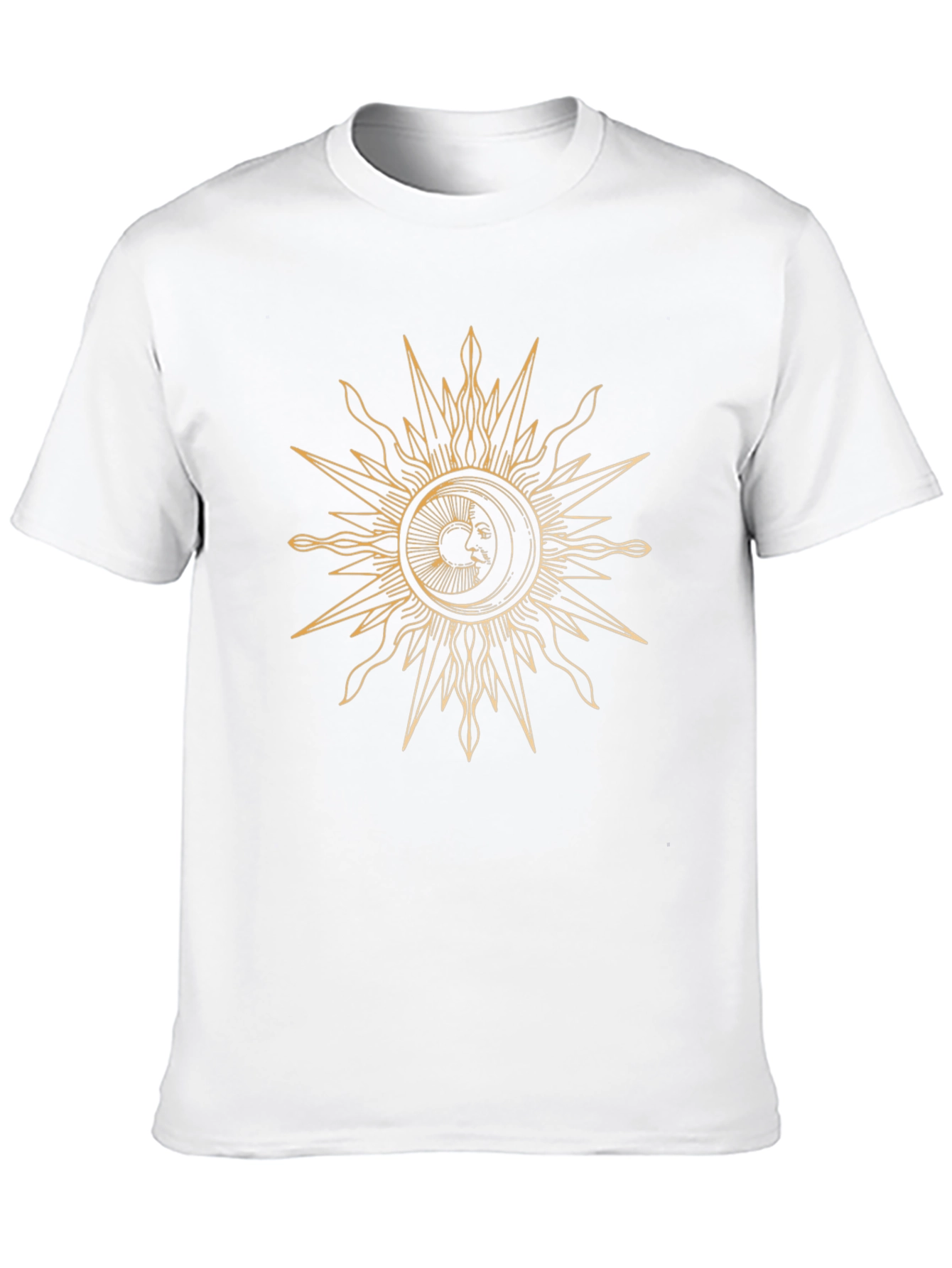 Sun and Moon Graphic Black T-Shirt