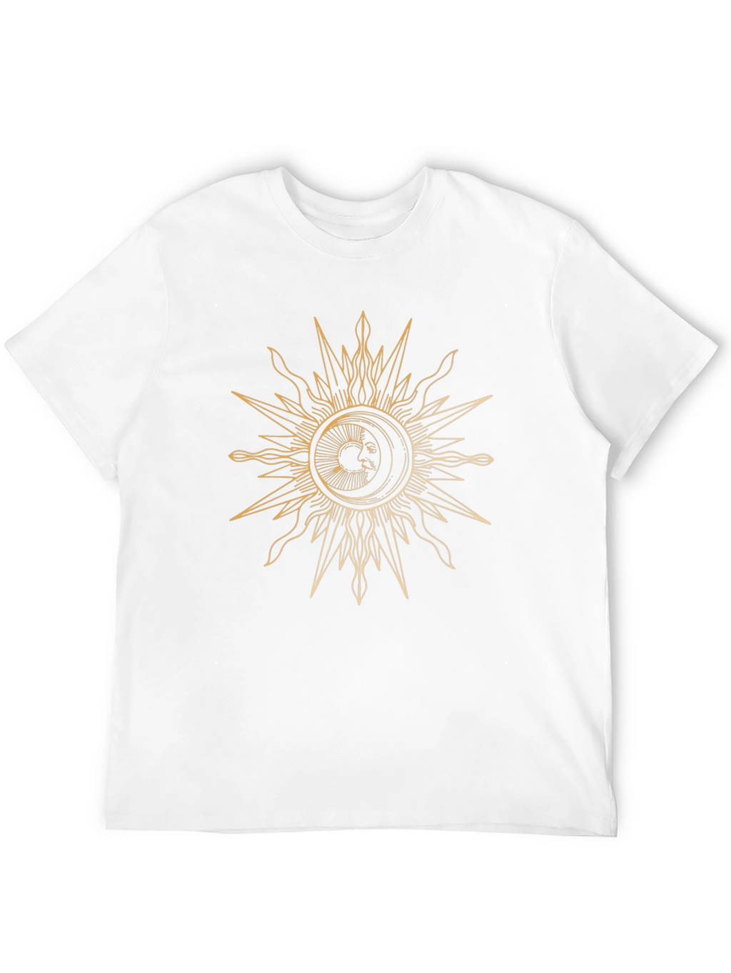 Sun and Moon Graphic Black T-Shirt