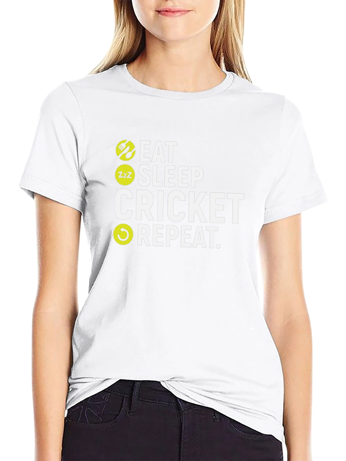 Eat Sleep Cricket Repeat T-Shirt