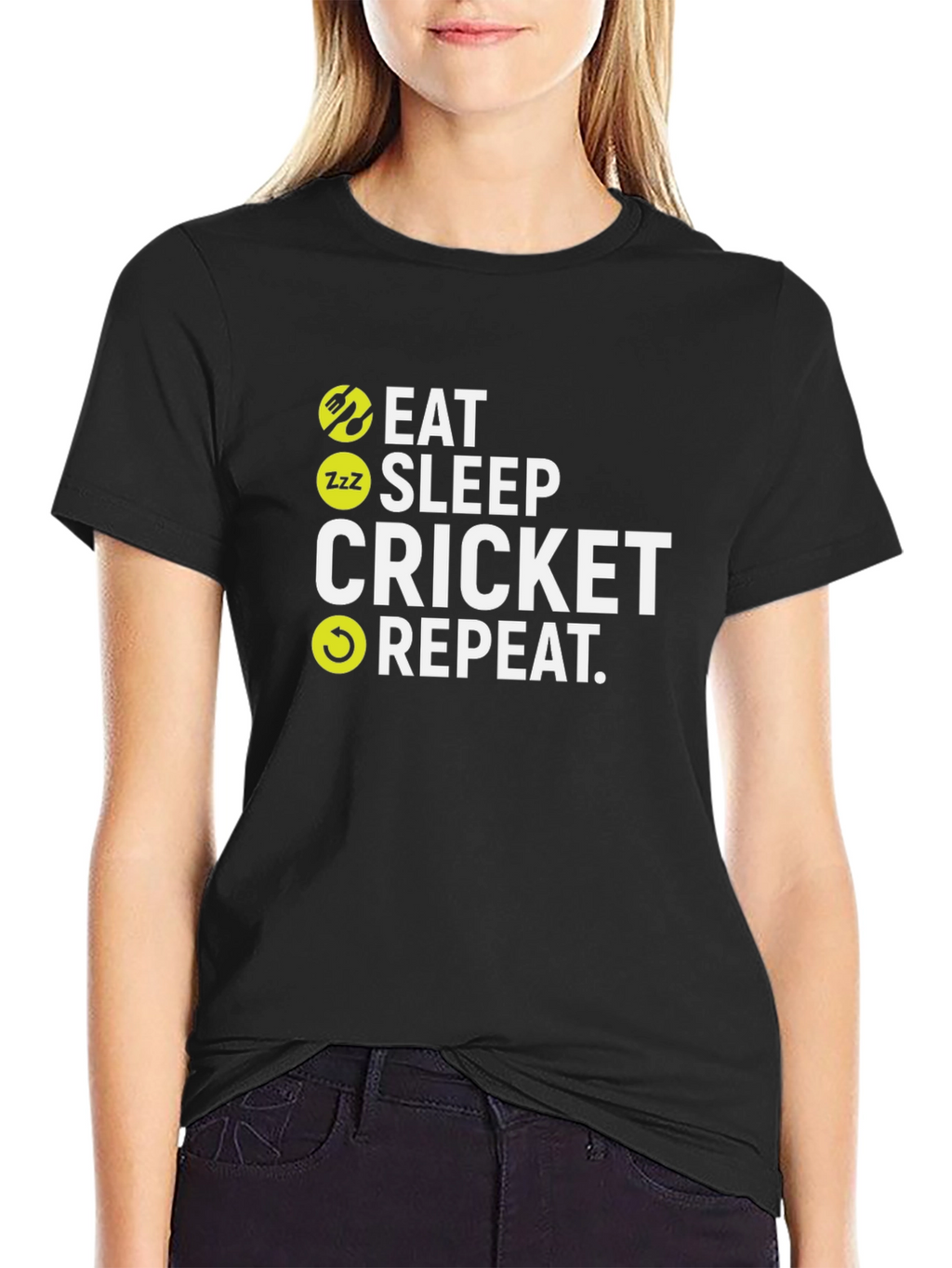 Eat Sleep Cricket Repeat T-Shirt