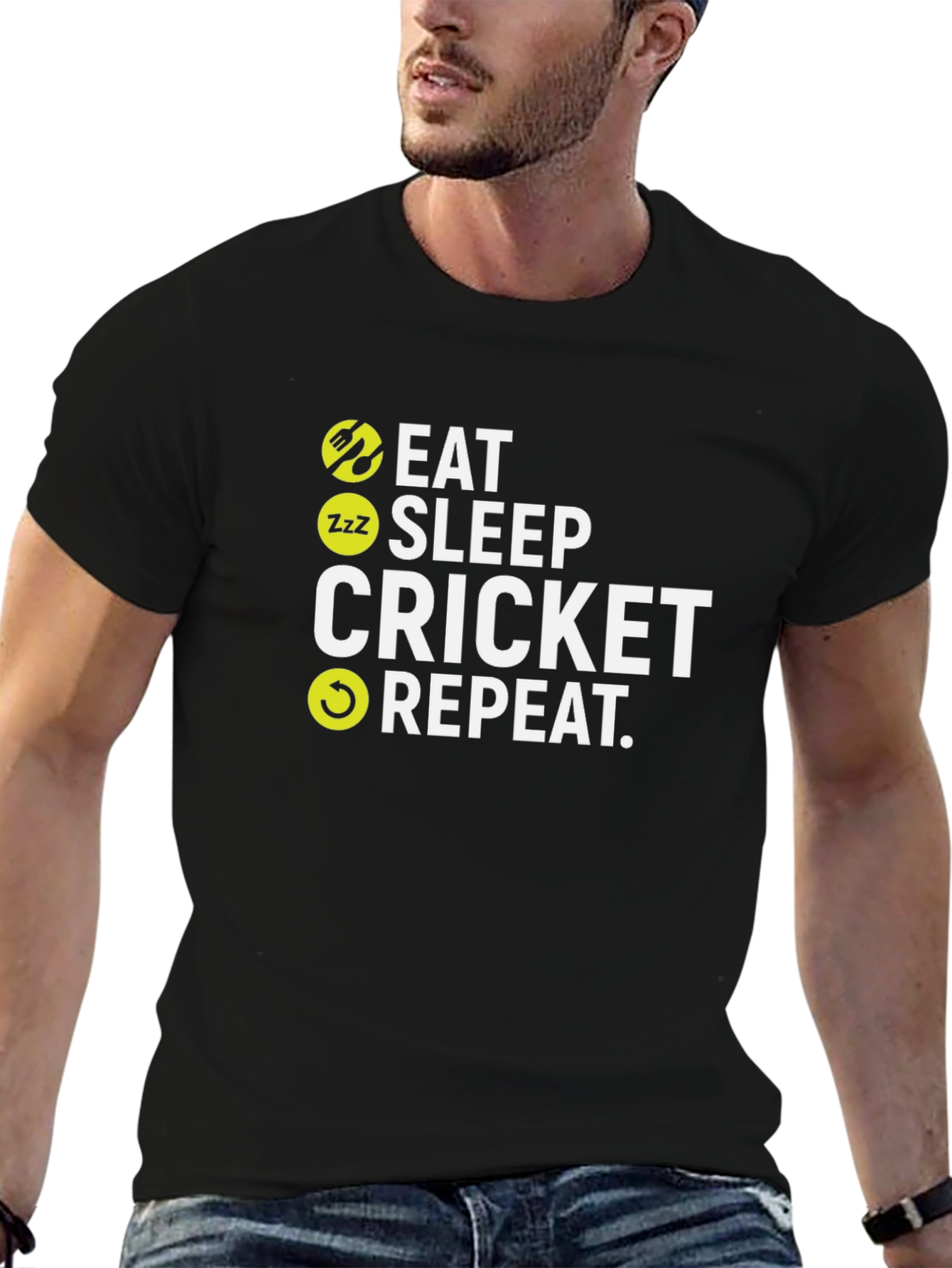 Eat Sleep Cricket Repeat T-Shirt