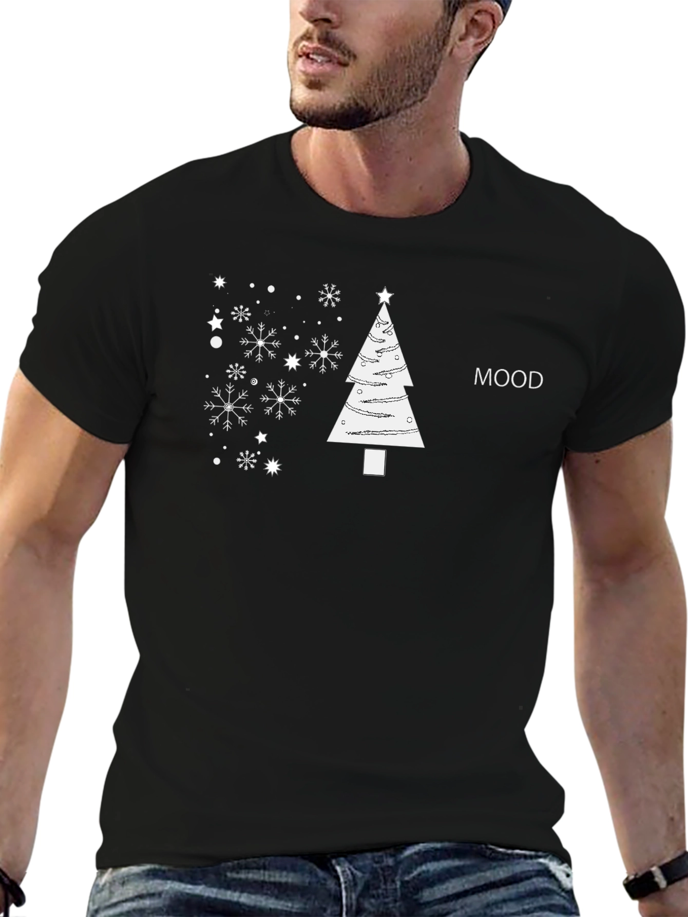 Christmas Mood Tee - Holiday Graphic T-Shirt
