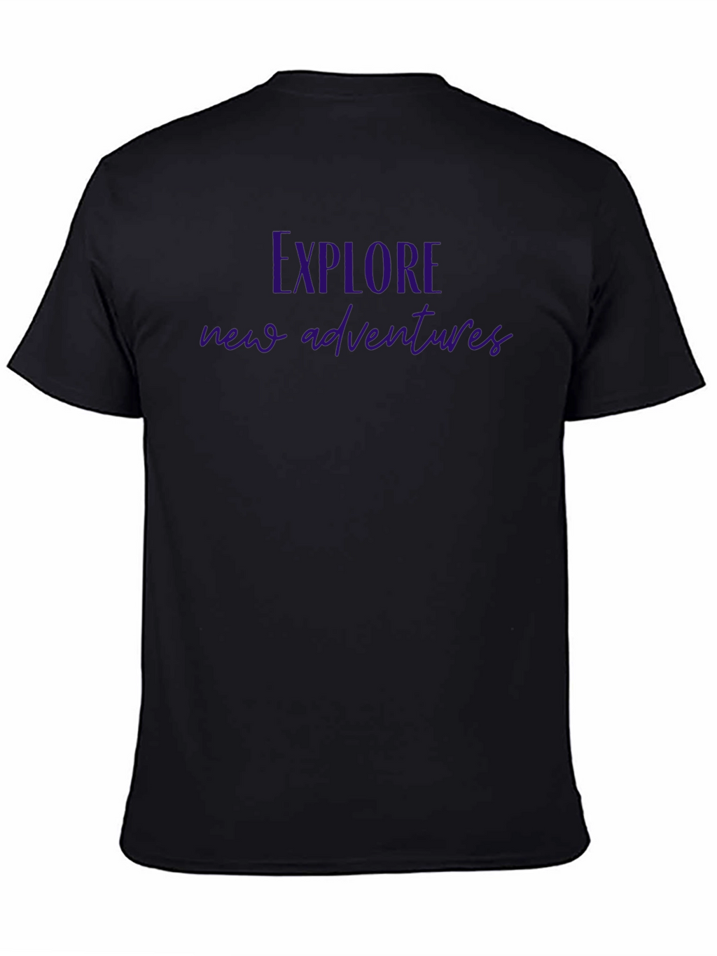 Explore New Adventures Graphic Tee - Black