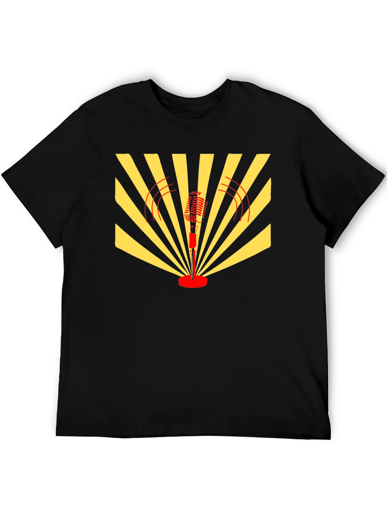 Retro Microphone Graphic T-Shirt