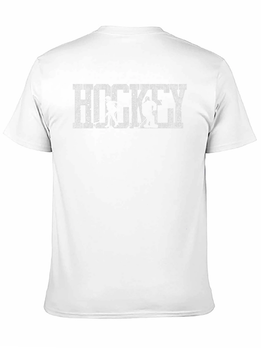 Distressed Hockey Graphic T-Shirt - Black