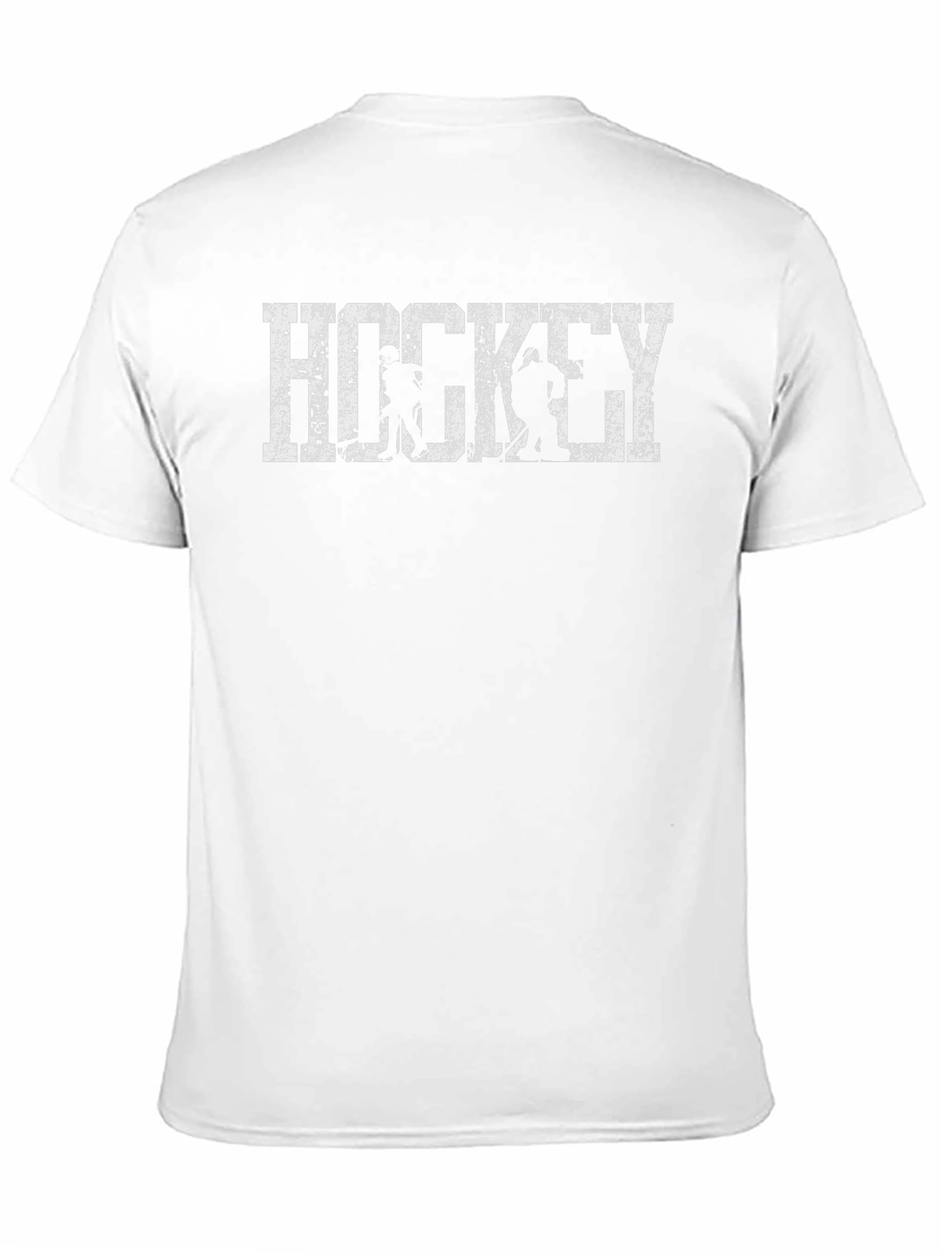 Distressed Hockey Graphic T-Shirt - Black