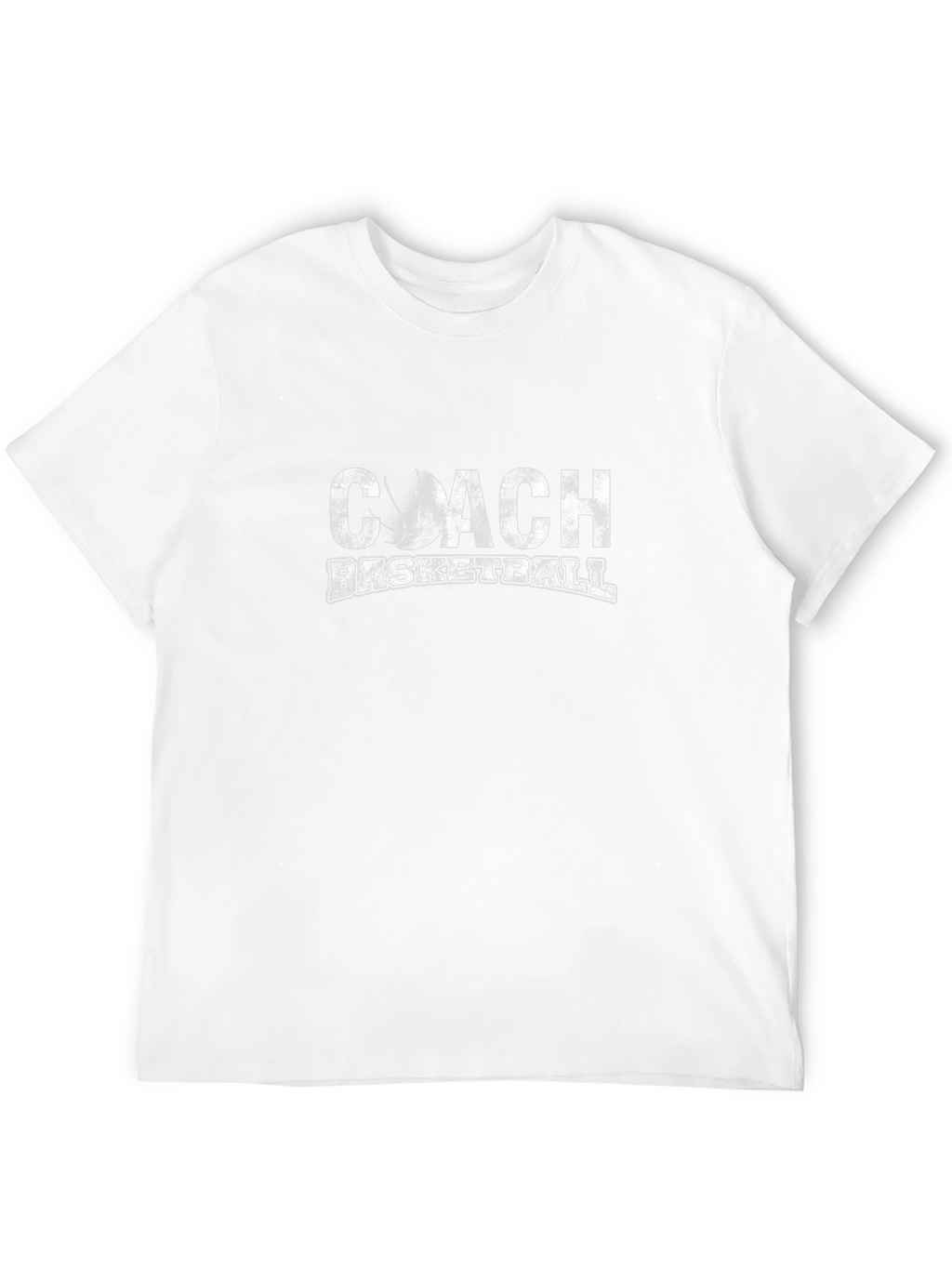 Coach Basketball Graphic Tee - Black Cotton Shirt