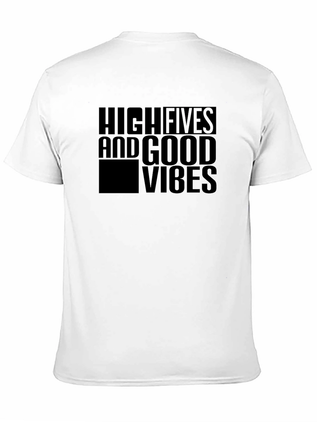High Fives & Good Vibes Black Graphic Tee