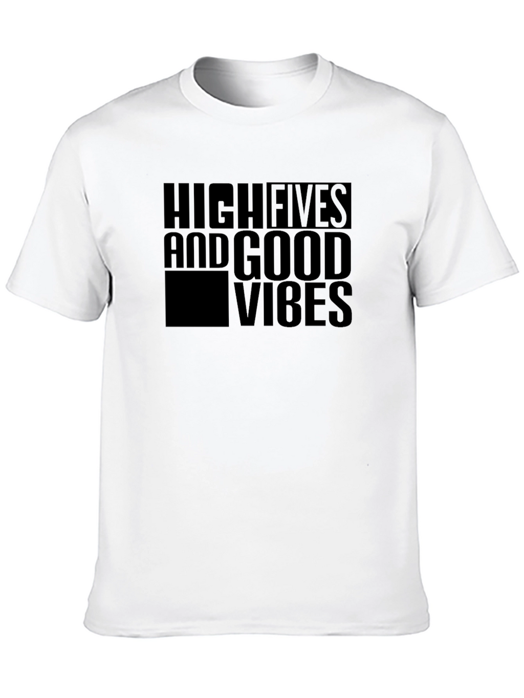 High Fives & Good Vibes Black Graphic Tee